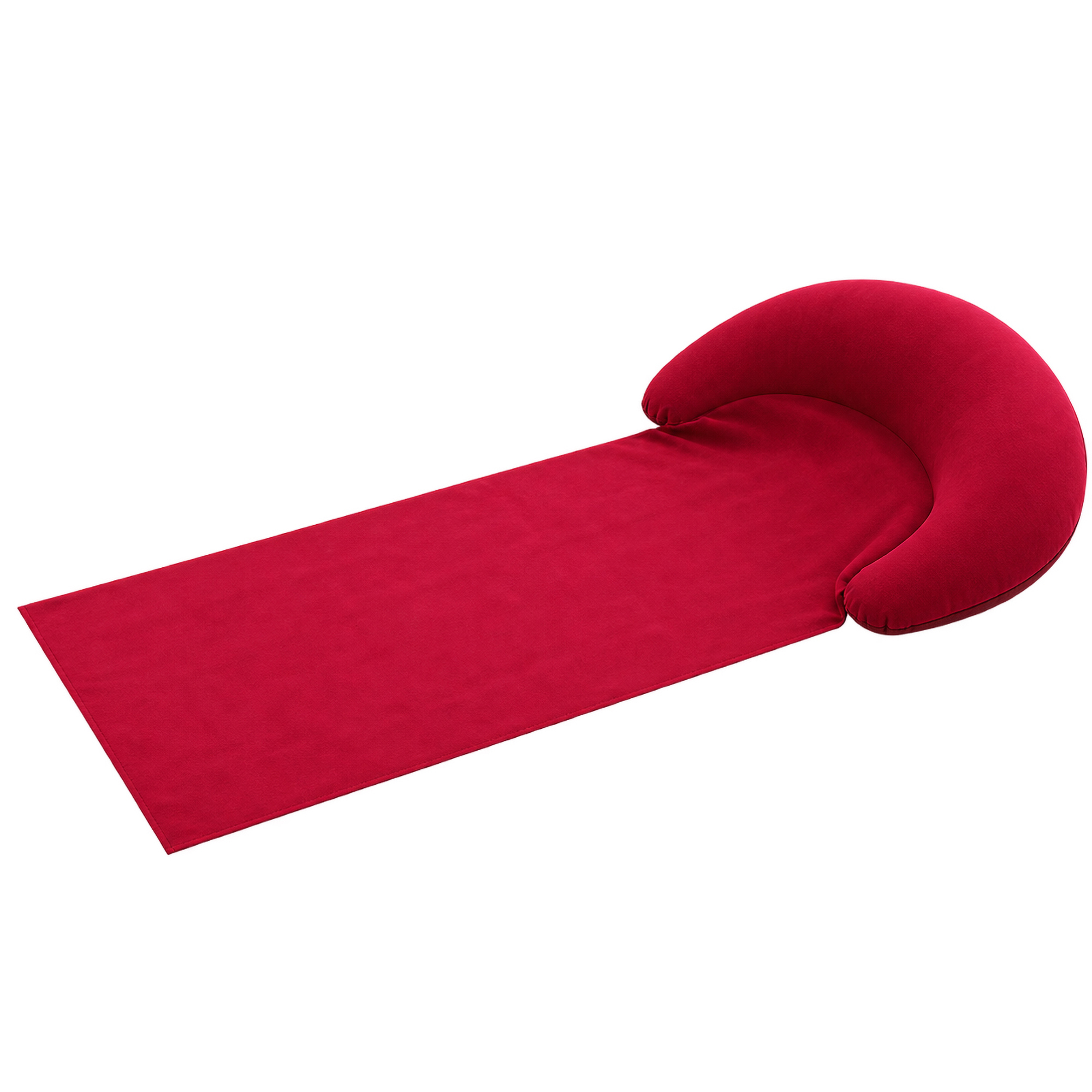 Inflatable Beach Lounger With Built-In Pillow 7