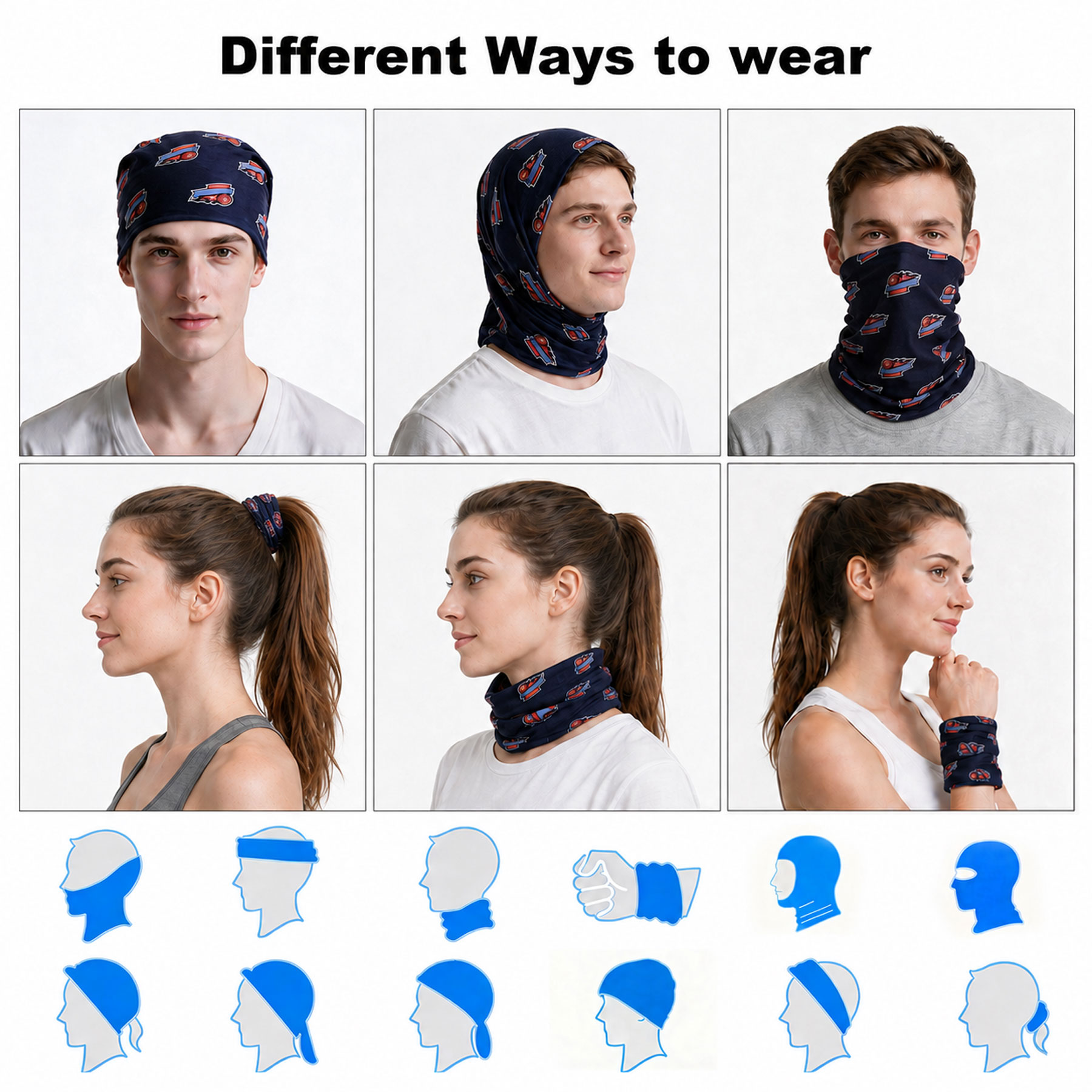 Sublimated Reusable Neck Gaiter (Machine Washable) 13