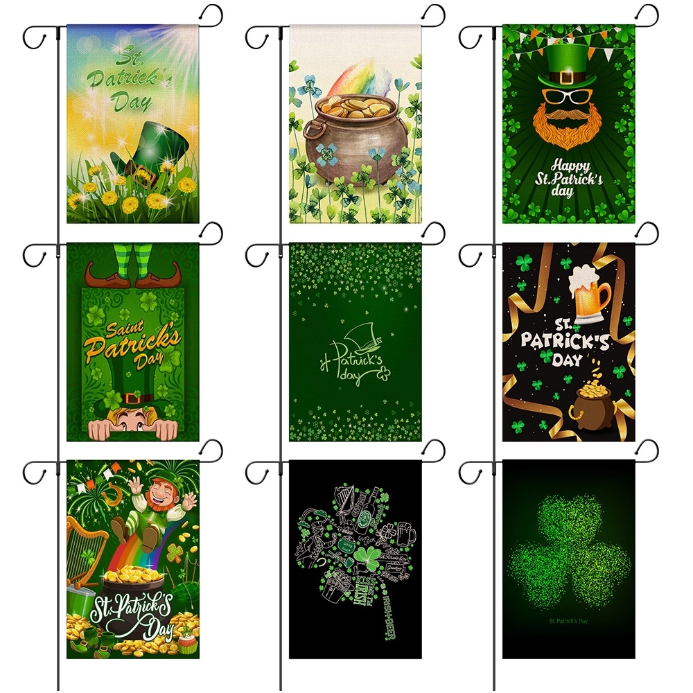 Happy St Patricks Day House Garden Flags 19