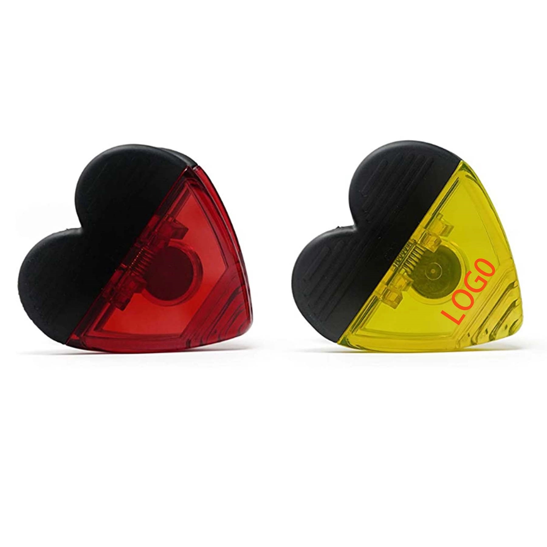 Heart-shaped power clip