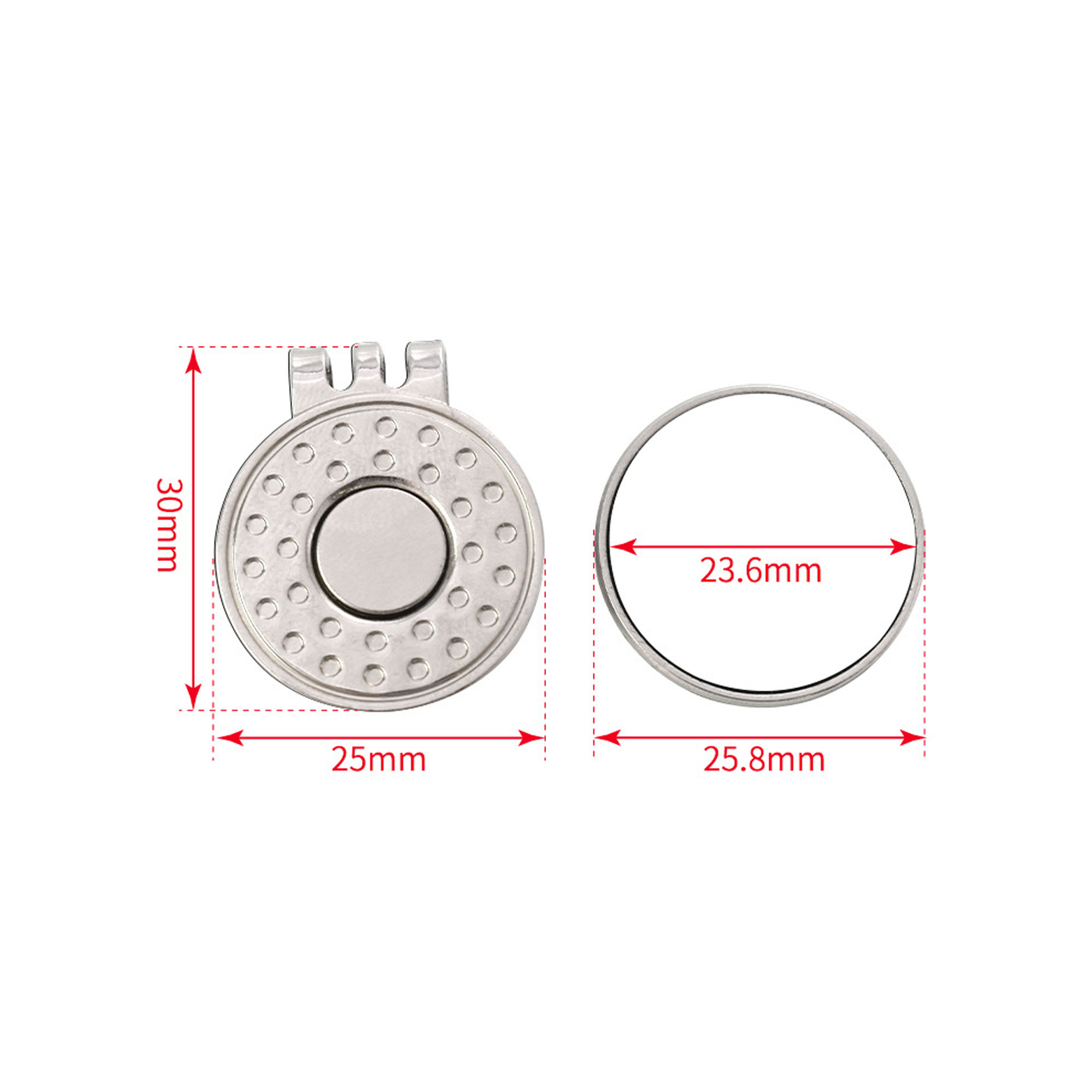 MOQ 10 pcs Cap Clip Ball Marker 6