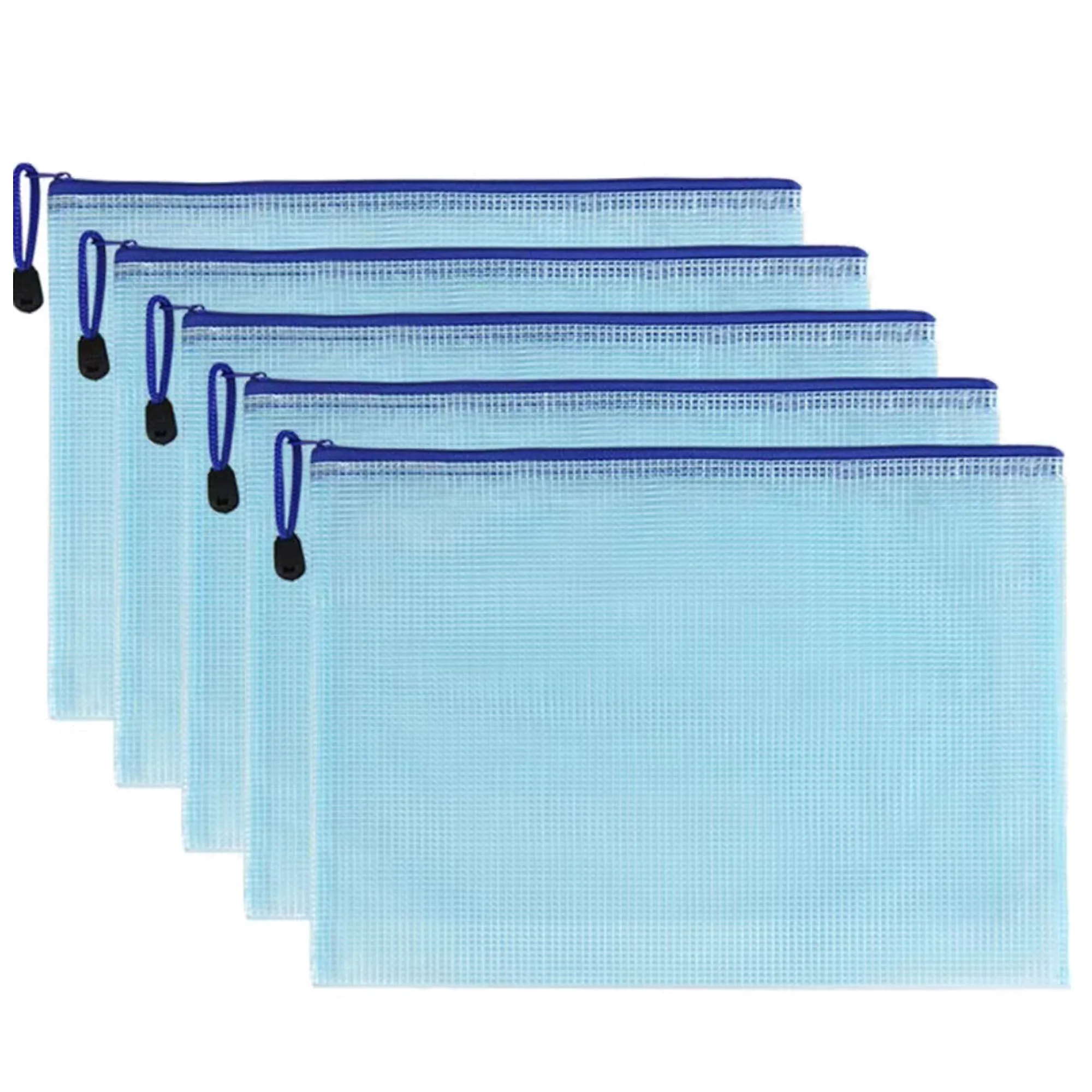 A4 Mesh Document Sleeve File Bag with Zipper 12