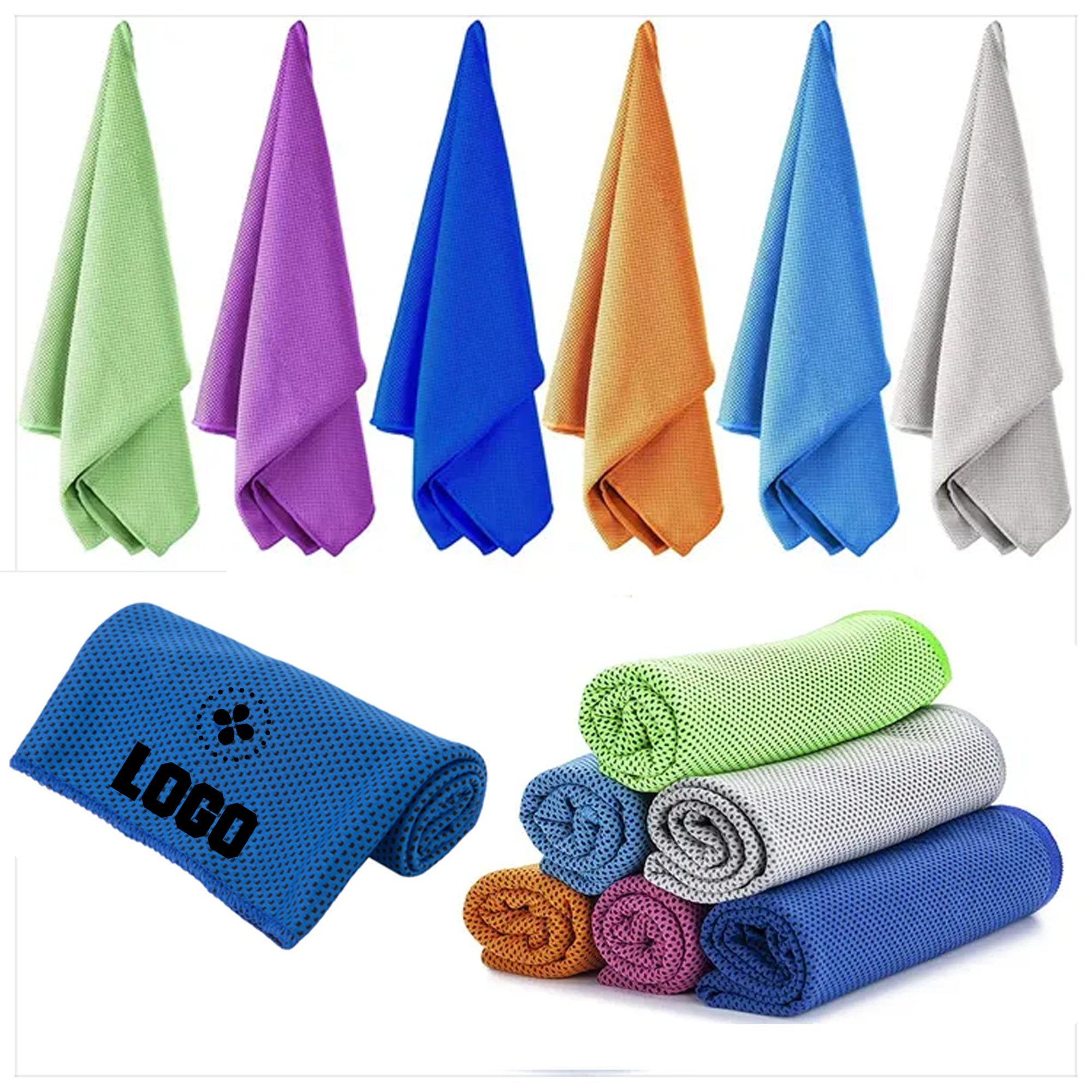 Super Dry Cooling Towel MOQ 50PCS Instant Relief Outdoors 6