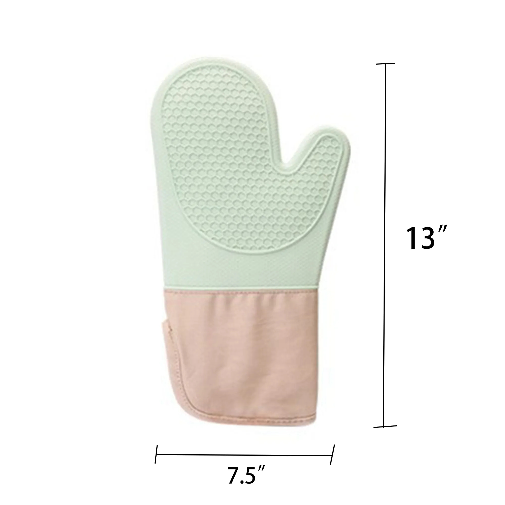 Thickened Lengthened Silicone Oven Mitt 6