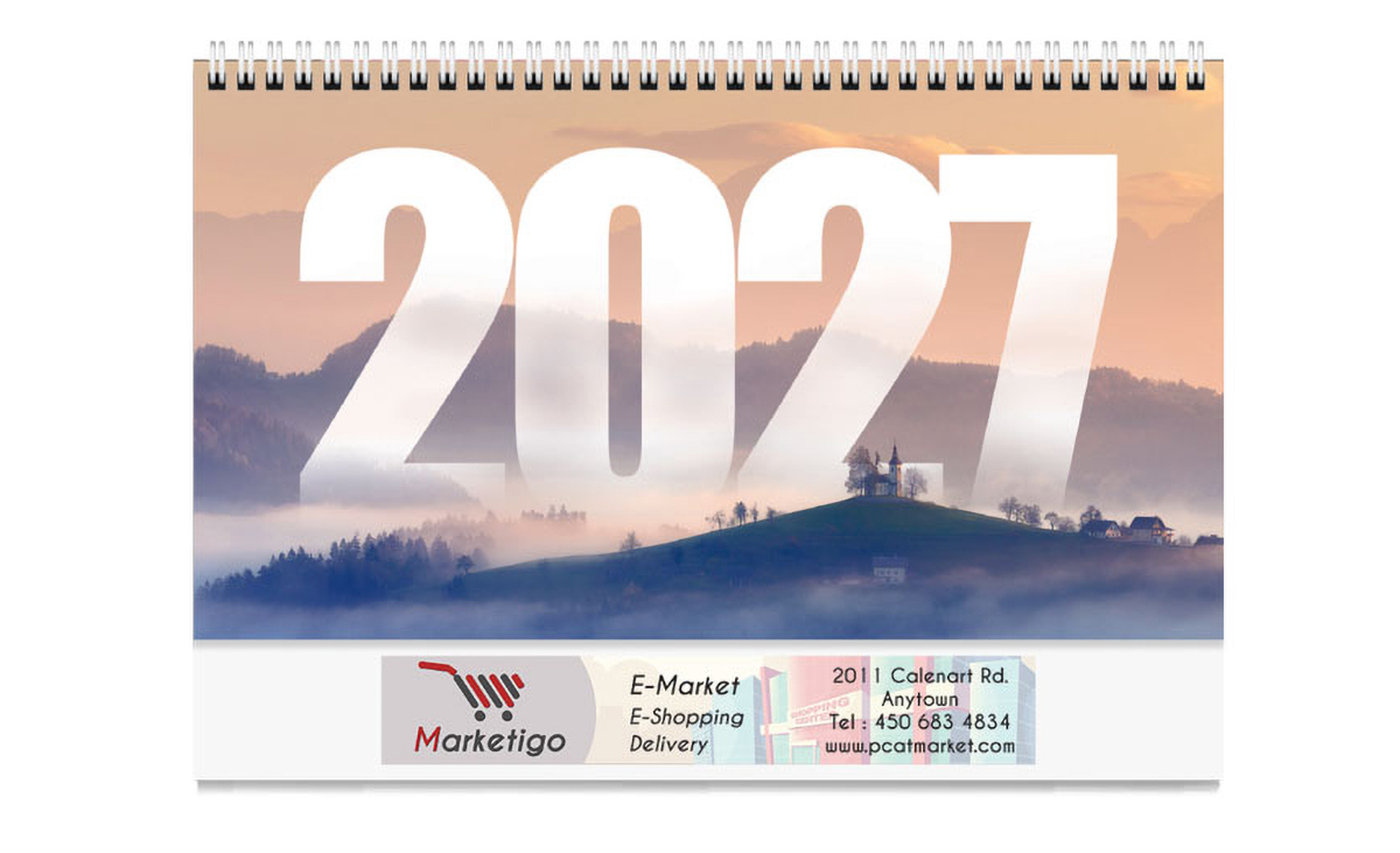 PCA 3782 Econo - Scenic Desk Calendar