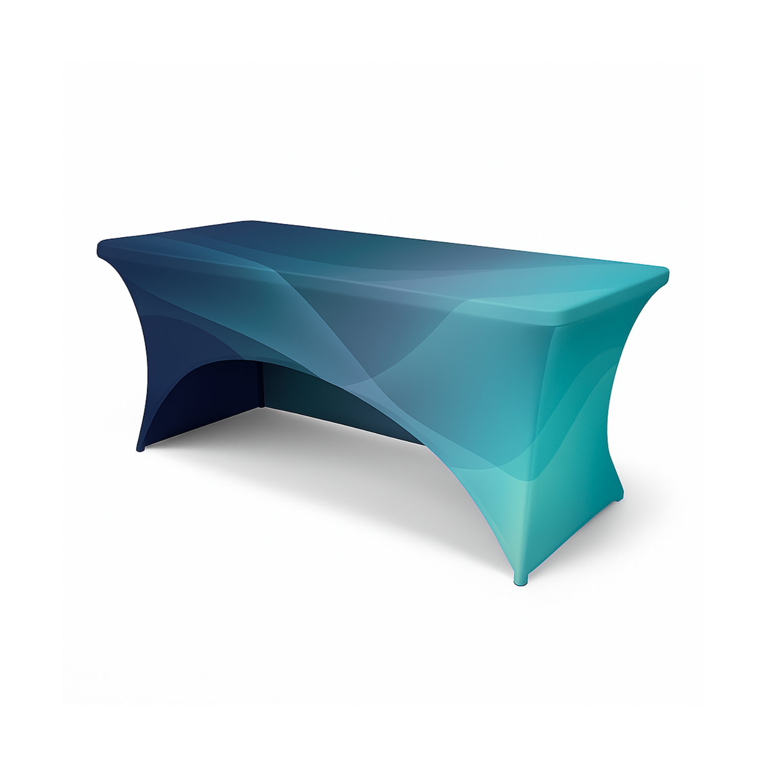 4' Spandex Stretch Table Cover - 36"H - Open Back