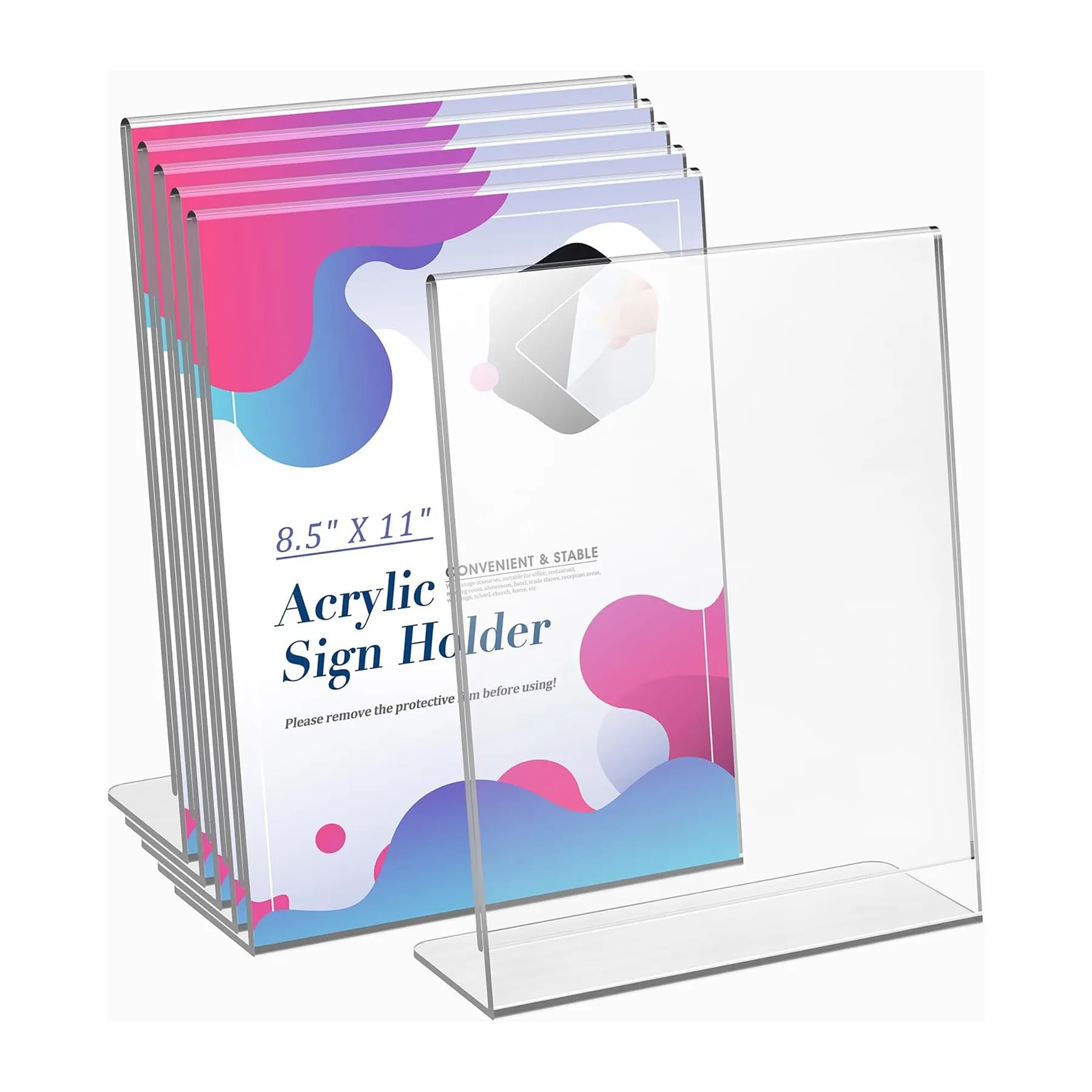Acrylic Transparent Logo Holder Photo Frame 11