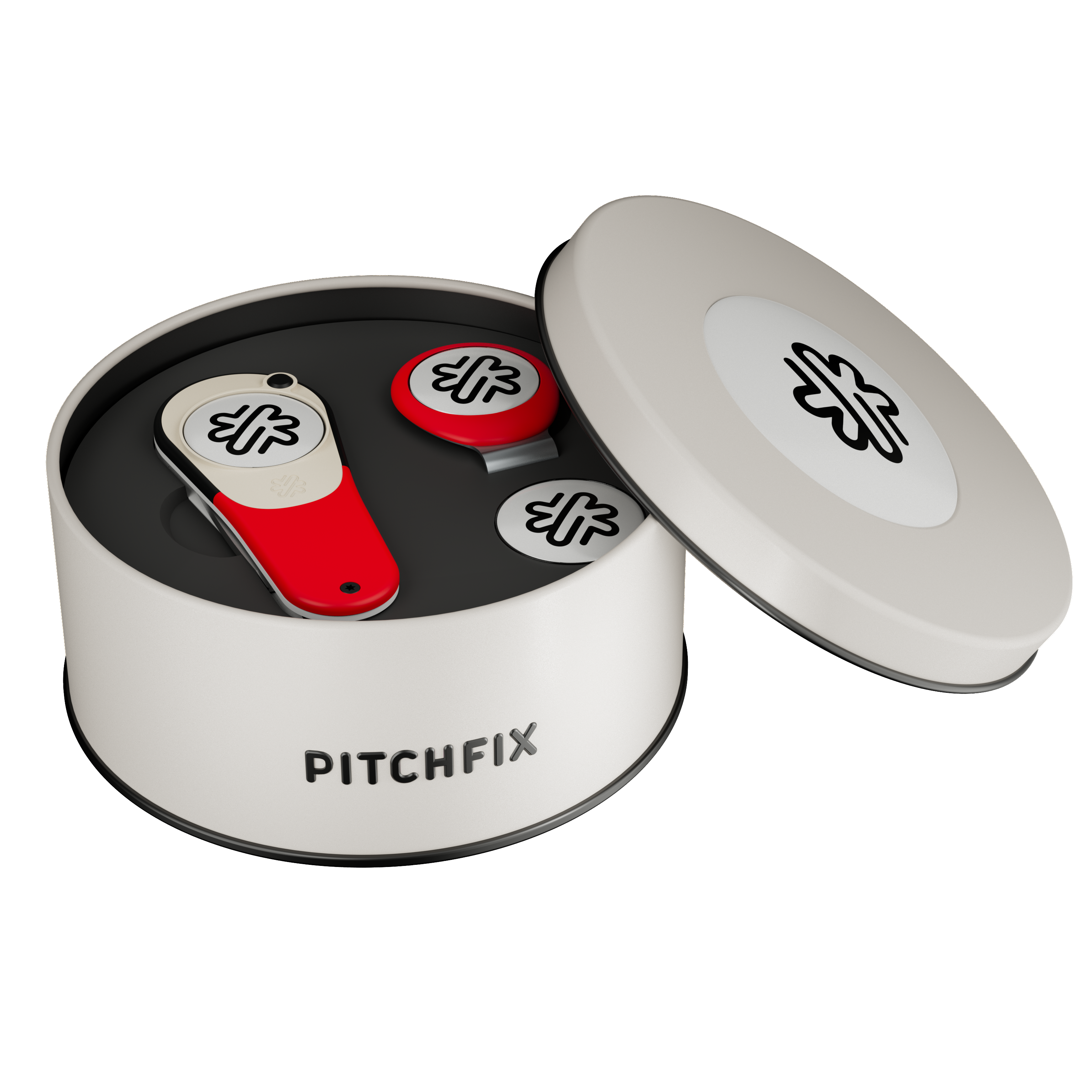 Pitchfix Icon Golf Divot Tool in Round Tin 16