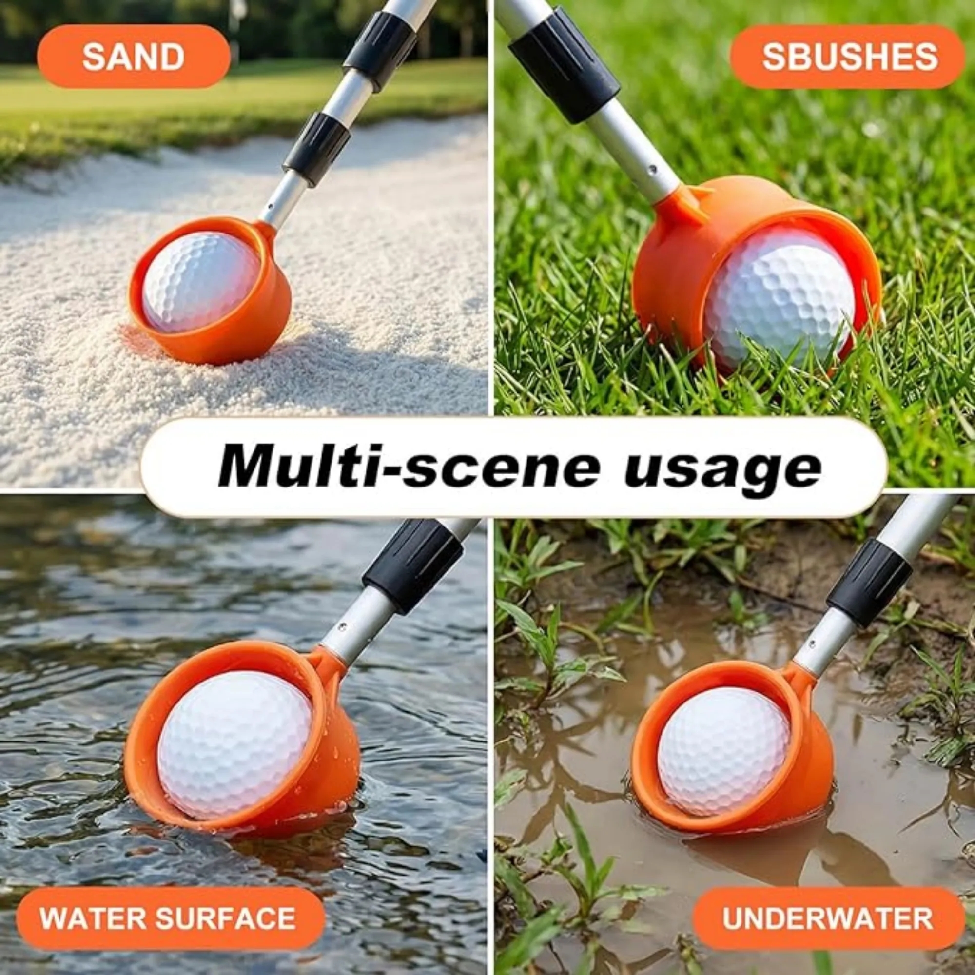 12/15Ft Telescopic Golf Ball Grabber Retriever 19