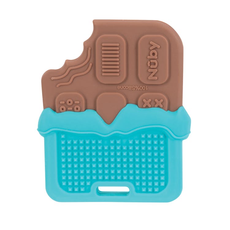 Nuby Chocolate Chip Cookie Teethers - 3M+ Silicone 2