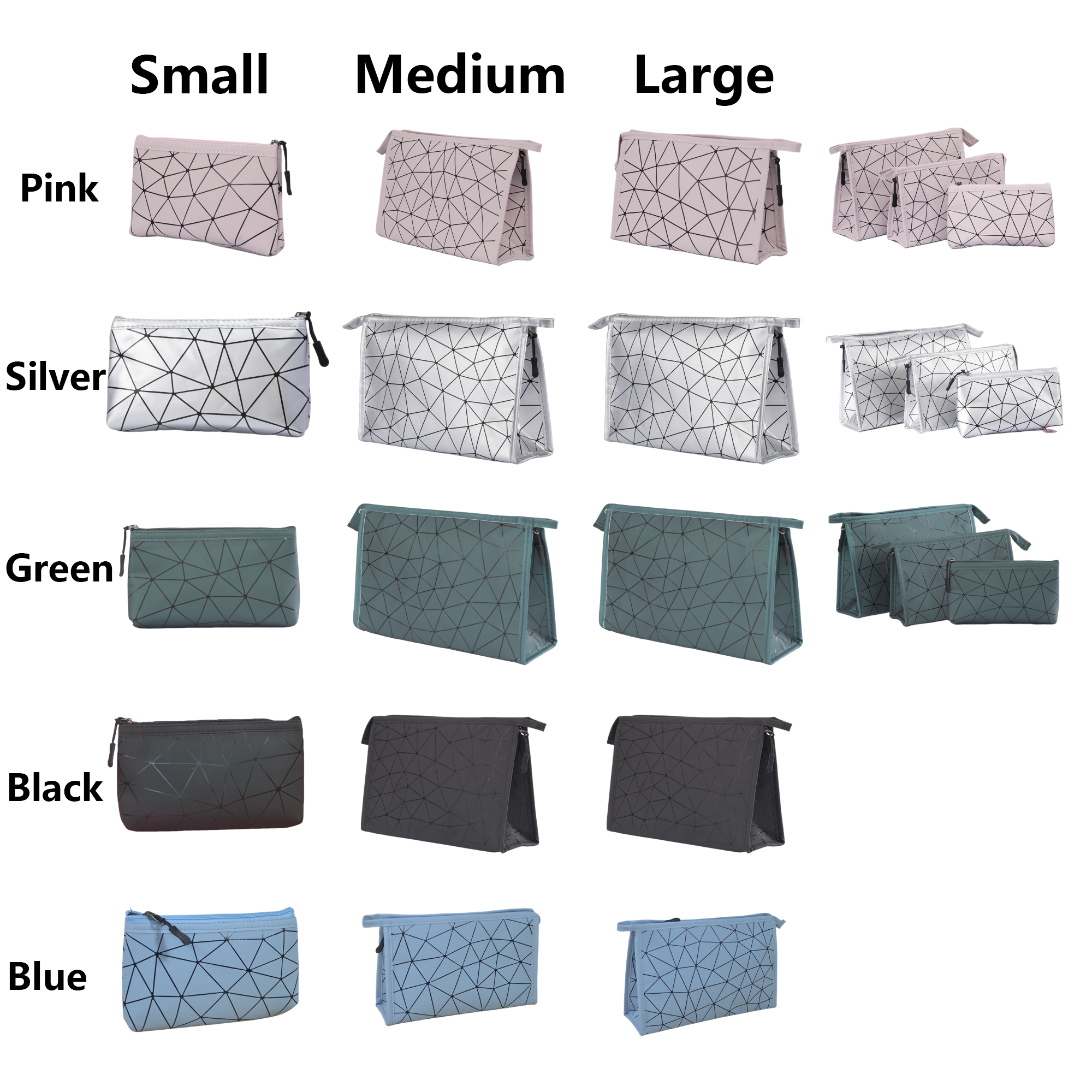Fashionable Geometric Makeup Bag 6