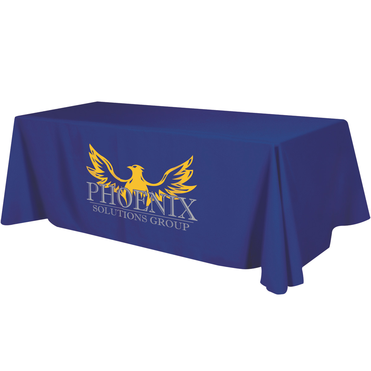 Flat 3-sided Table Cover - fits 8 foot standard table: Polyester 13