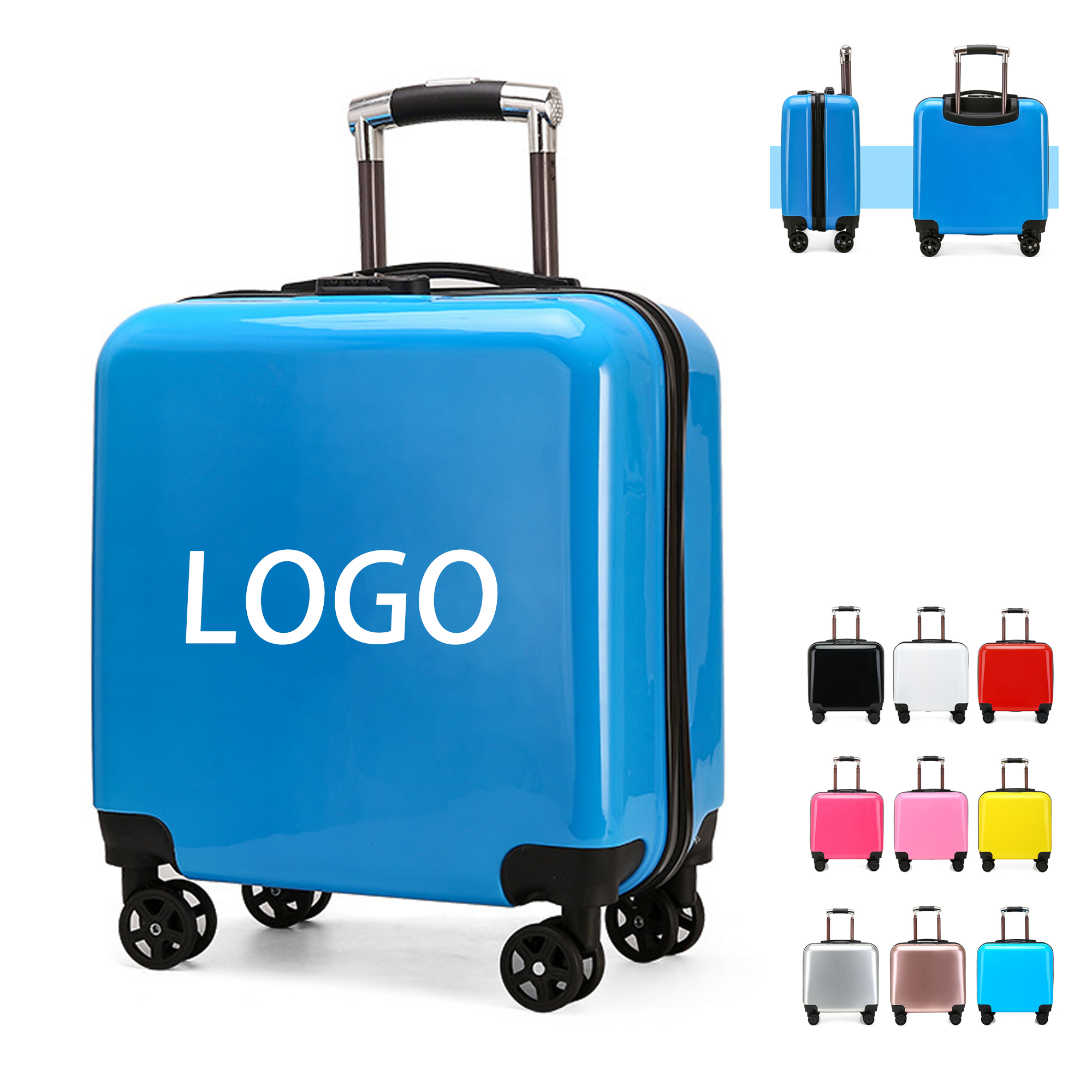 20 Inch Square ABS Trolley Case MOQ 10pcs 4