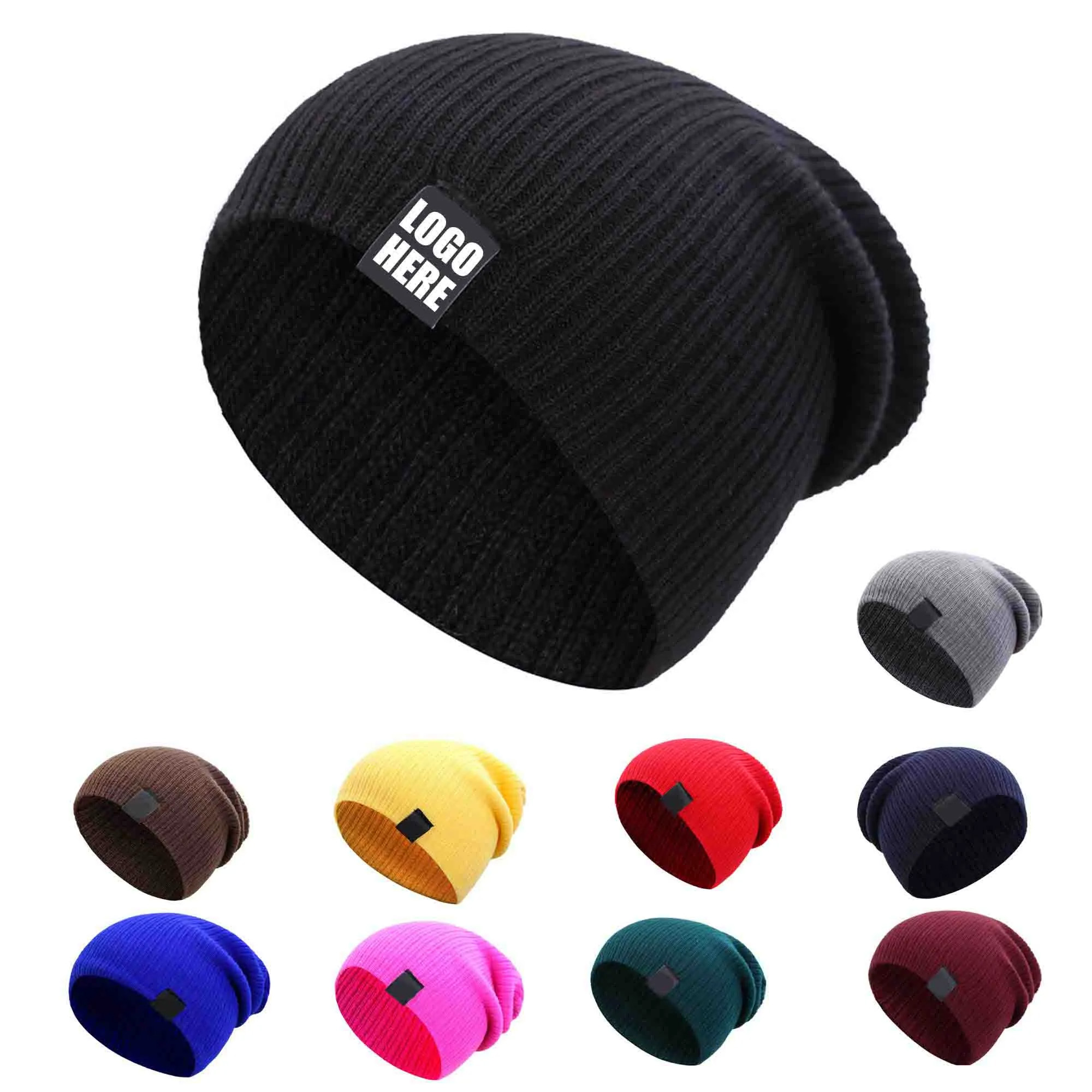 Embroidered Slouchy Style Beanie