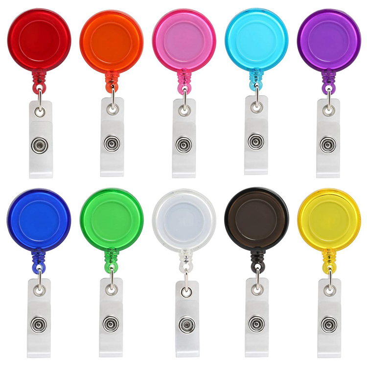Retractable Id Badge Reel Holder - Epoxy Full-Color