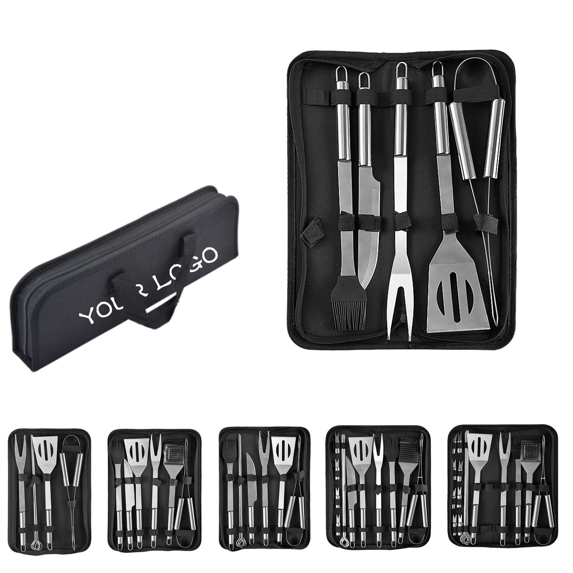MOQ 10 PCS Stainless Steel Grill Set 4