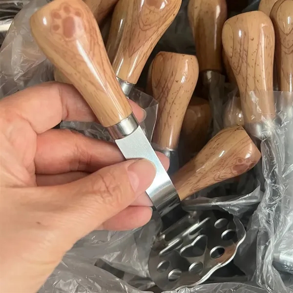 Custom Stainless Steel Potato Masher with Wood Handle — Ergonomic Kitchen Gadget 5