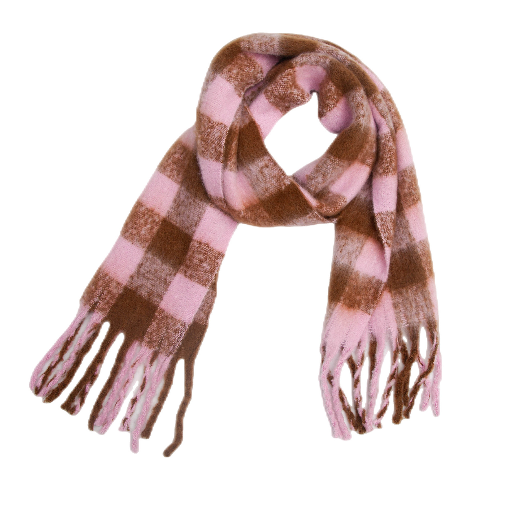 Big Coloured Checked Winter Warm Wrap Scarf 48