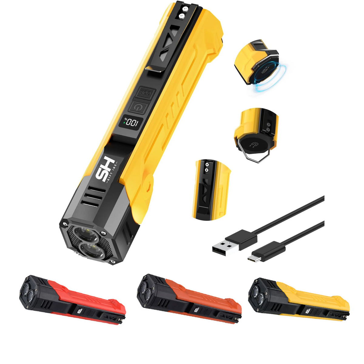 LED Spotlight 3000mAh Rechargeable Work Light