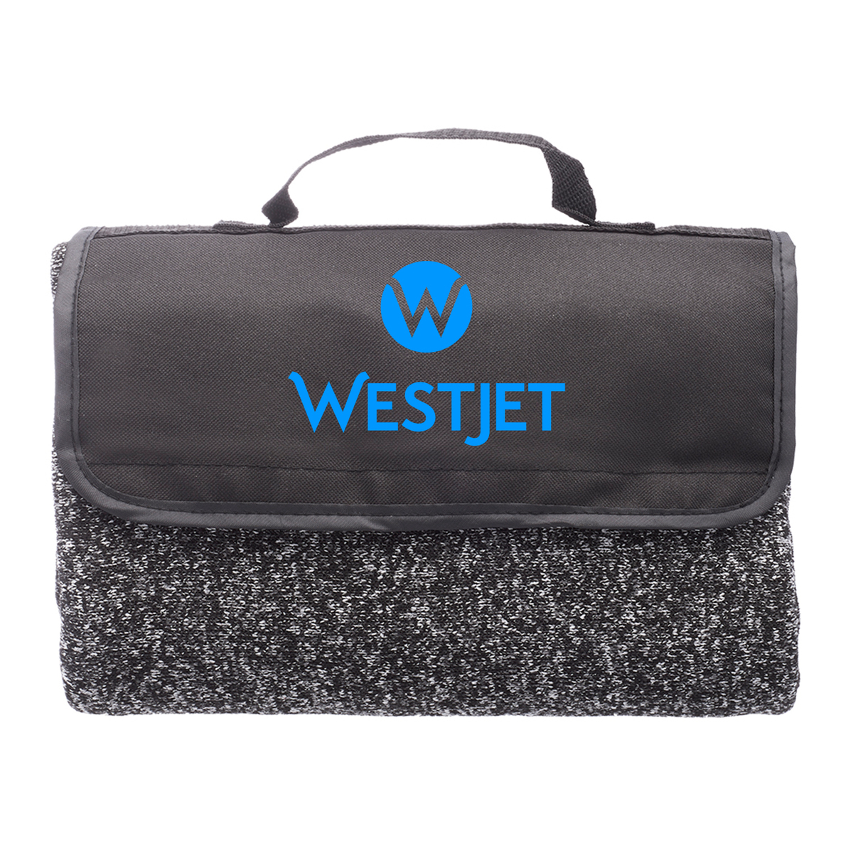 Wagon Train Roll-Up Picnic Blanket (2 Color Imprint)