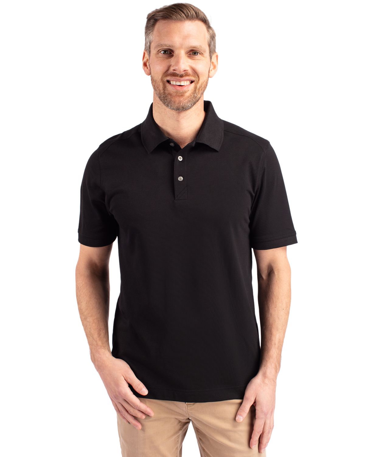 Cutter & Buck Advantage Recycled Cotton-Blend Pique Mens Polo