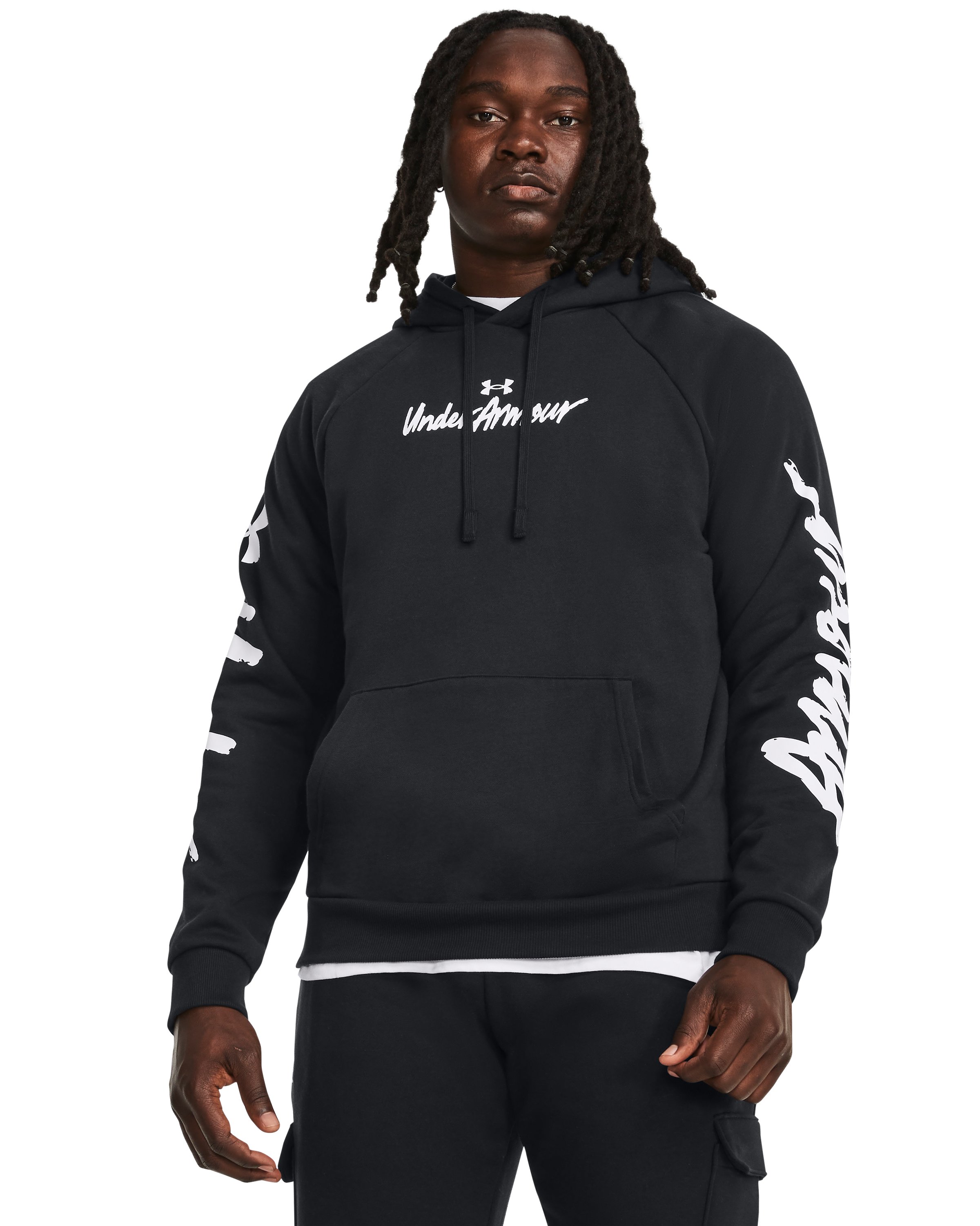 UA Rival Fleece Graphic Men's Hoodie, custom hoodie or sweatshirt with logo imprint 8