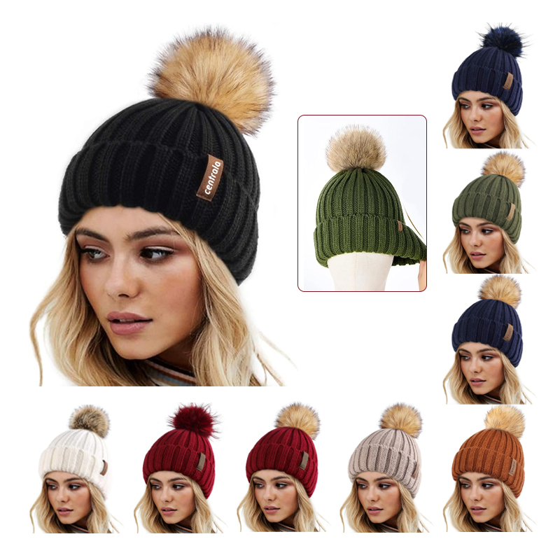 Womens Winter Knitted Beanie Hat 5