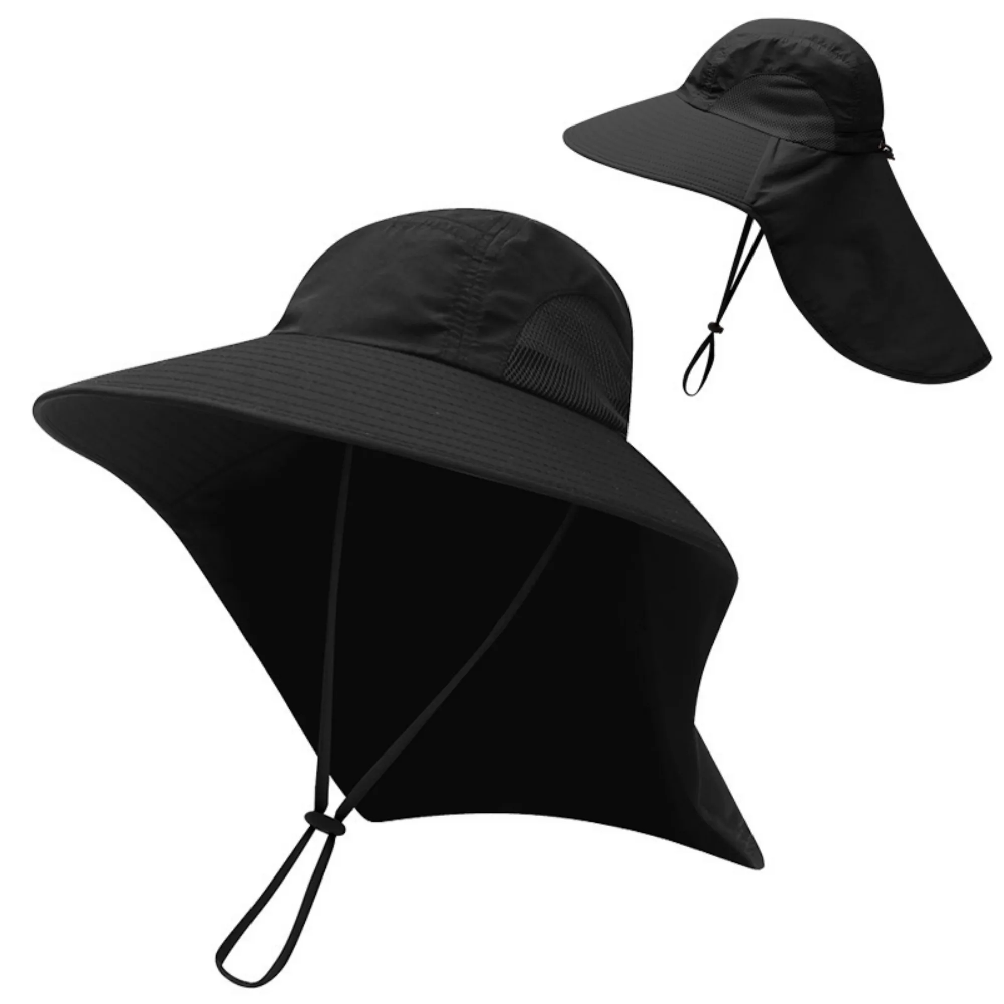 Quick Dry Wide Brim Fishing Sun Shawl Outdoors Cap 10