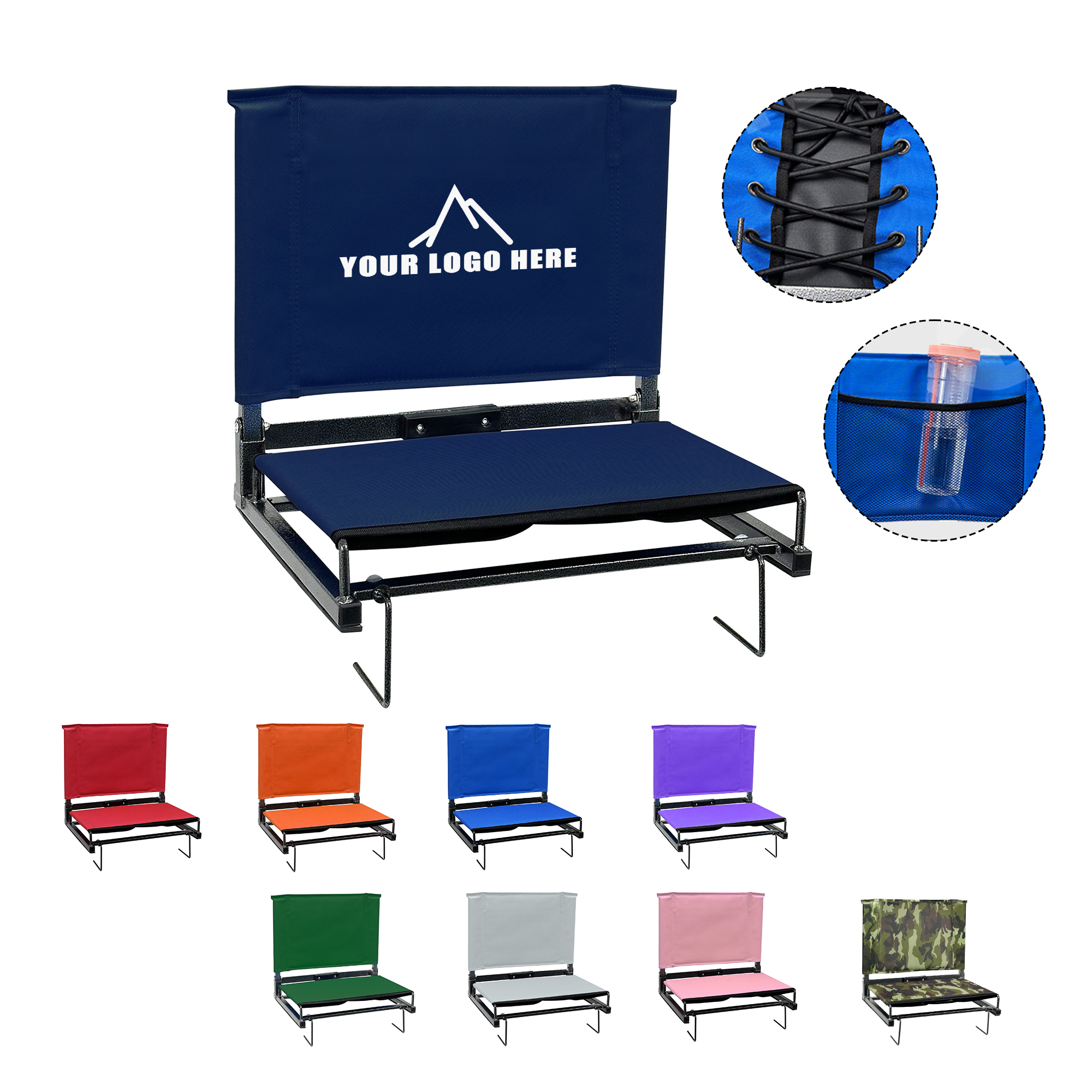 Portable Stadium Seat with Back Support 4