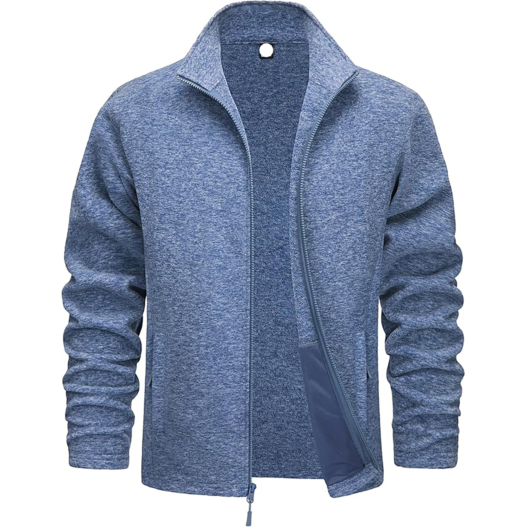 "Men Zipper Fleece Jacket Full zipper" 48