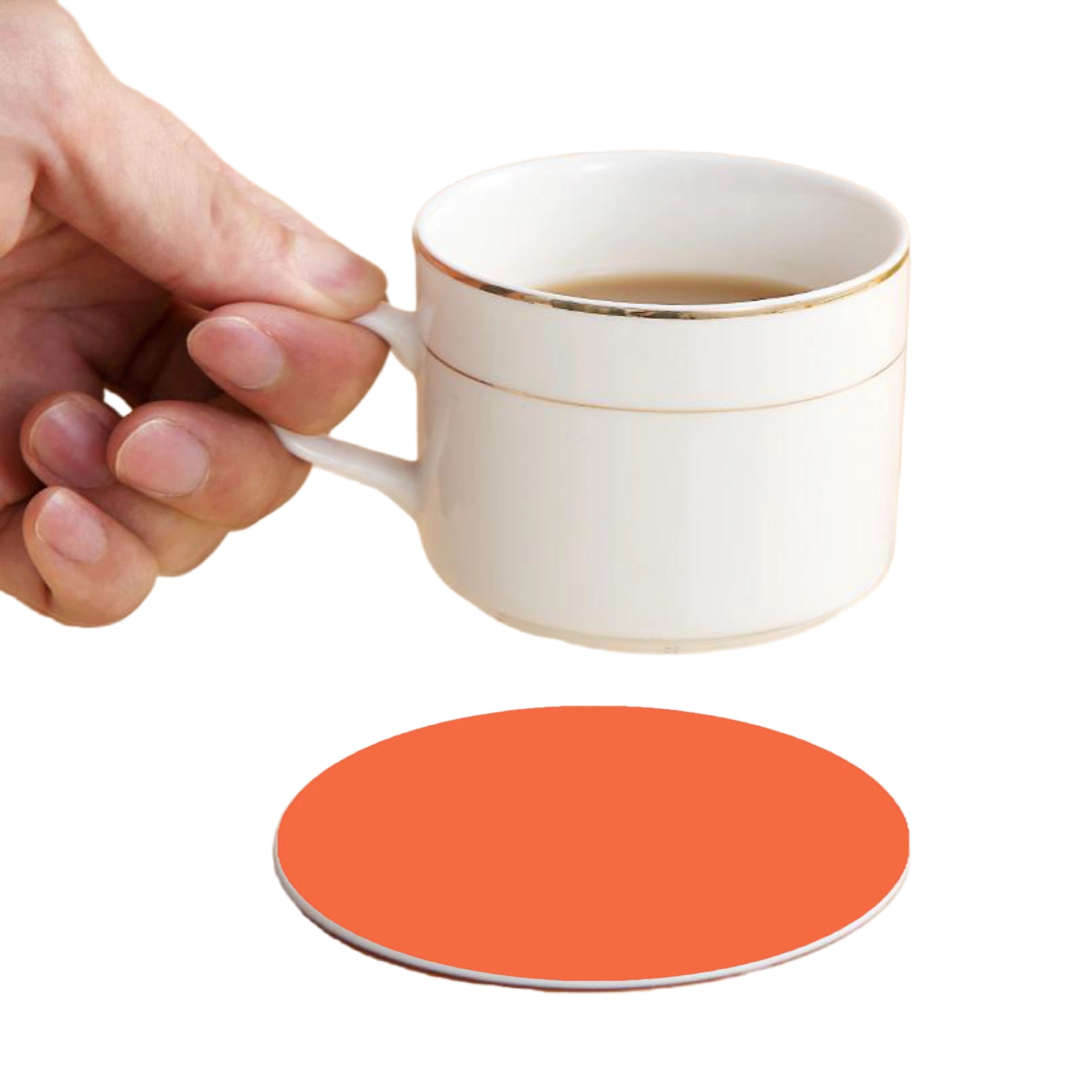 MOQ 50 Full Color PVC Round Coasters 29