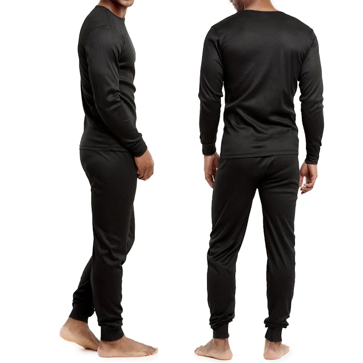 Men's Thermal Underwear Sets - Small Black 3