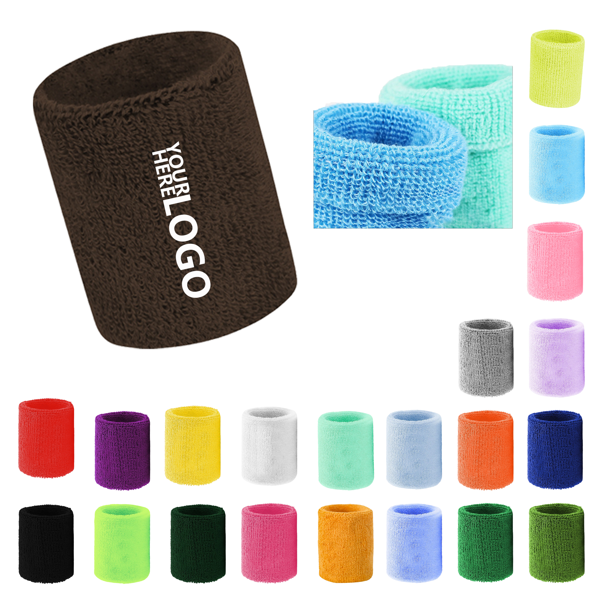Polyester Embroidered Sports Wristbands 3