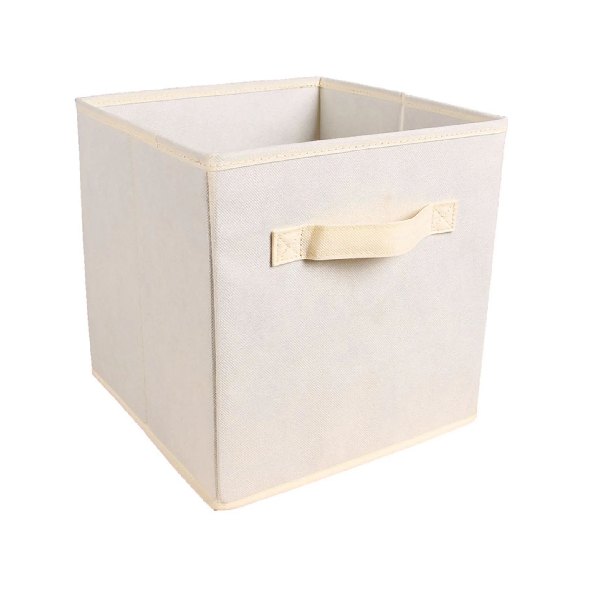 MOQ50 11" Square Non-Woven Folding Storage Box With Handle 32