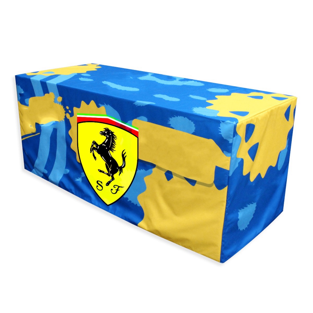 Custom 8' Table Cover Full Color Print, 250GSM Tricot Cloth