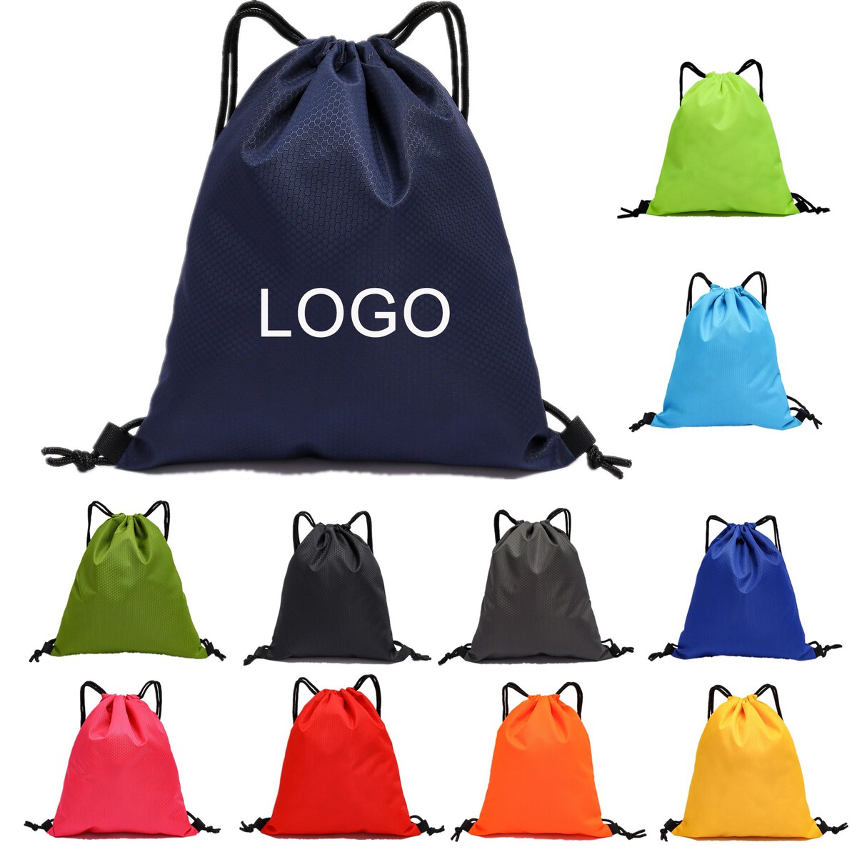 Waterproof Polyester Drawstring Backpack