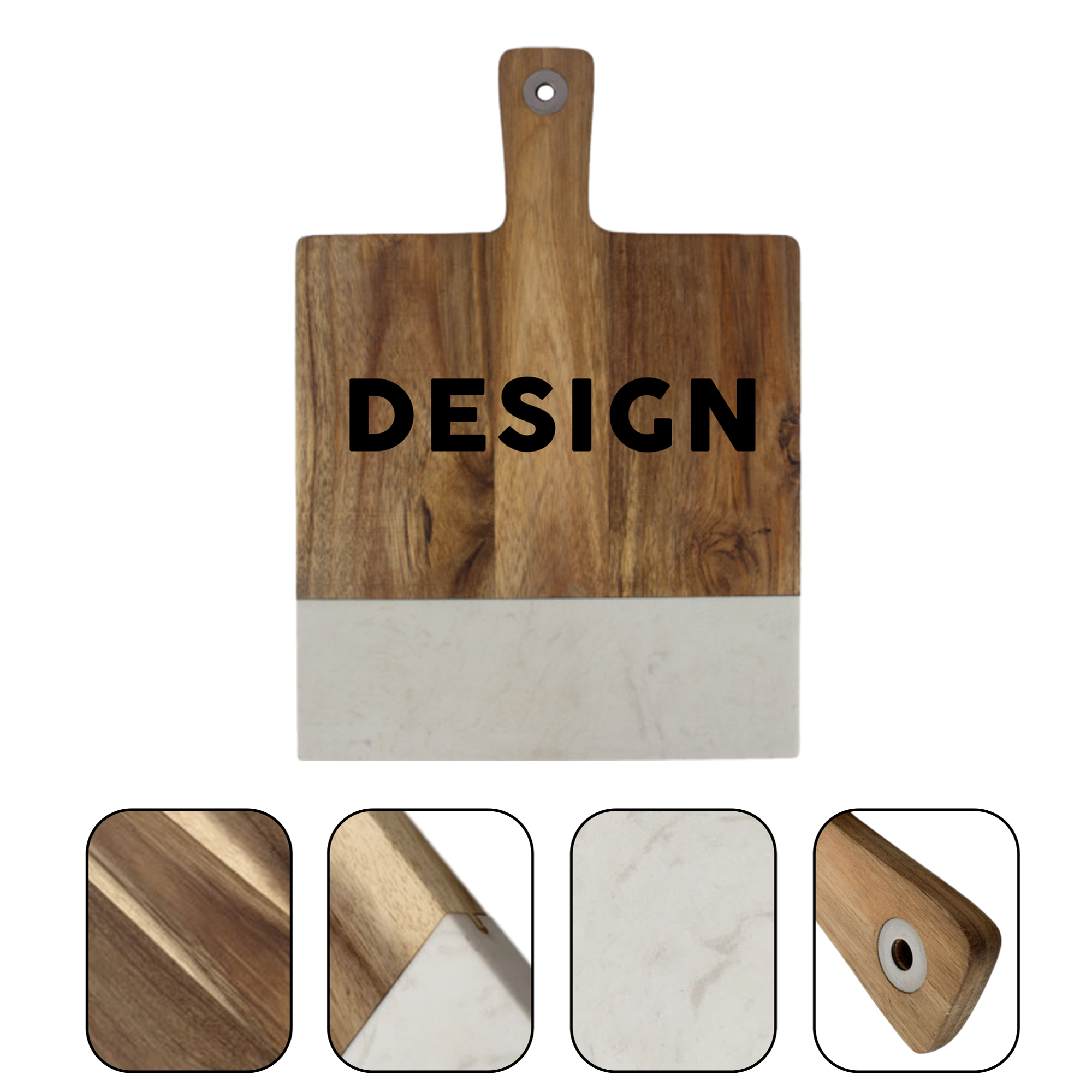 Wood And Marble Serving Board 2