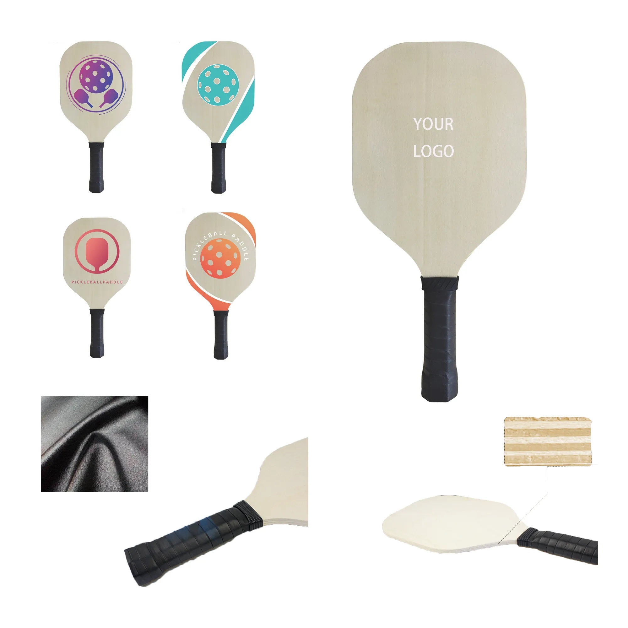 Wooden Pickleball Racket 10