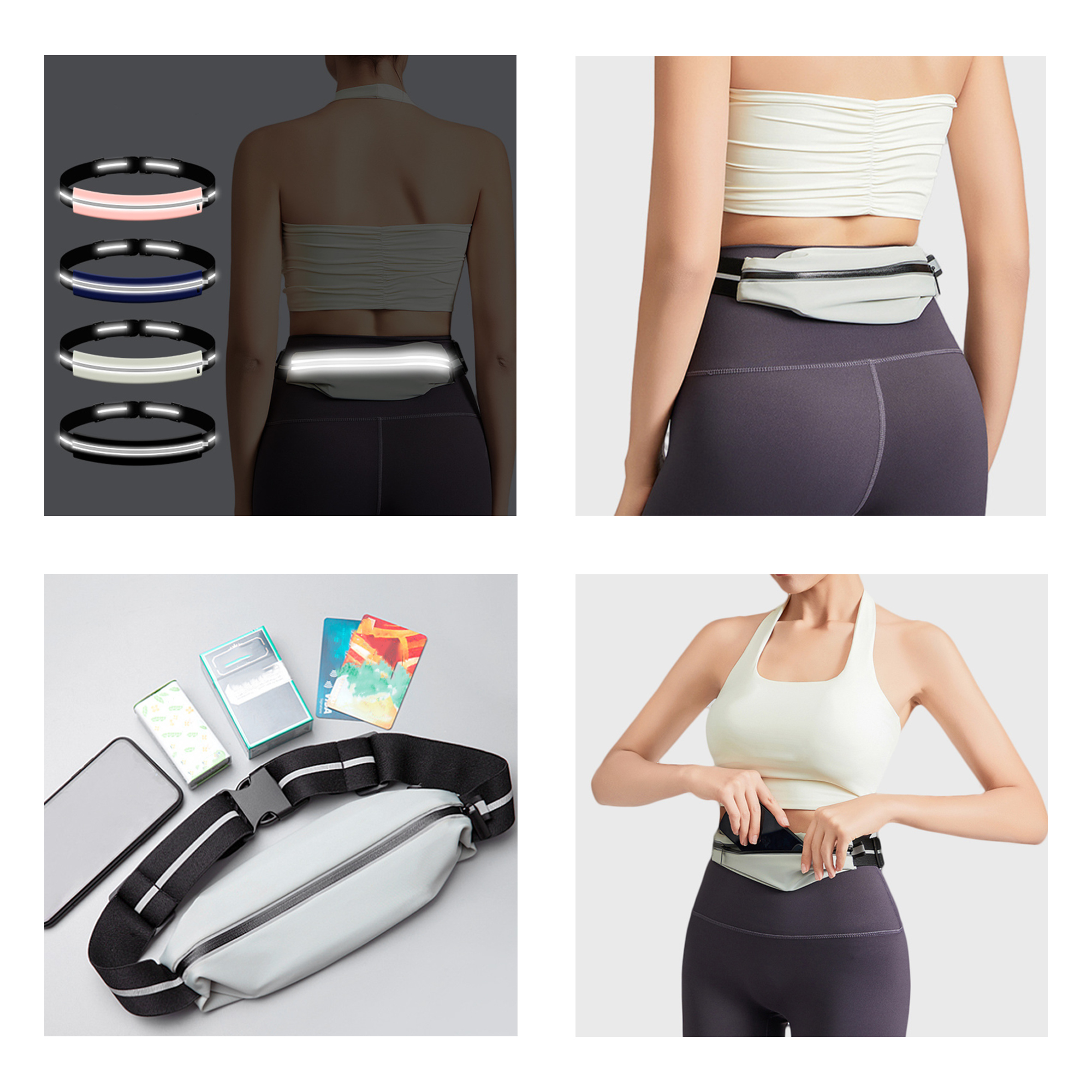 Full Color Unisex Polyester Sports Waist Pack MOQ 50 7