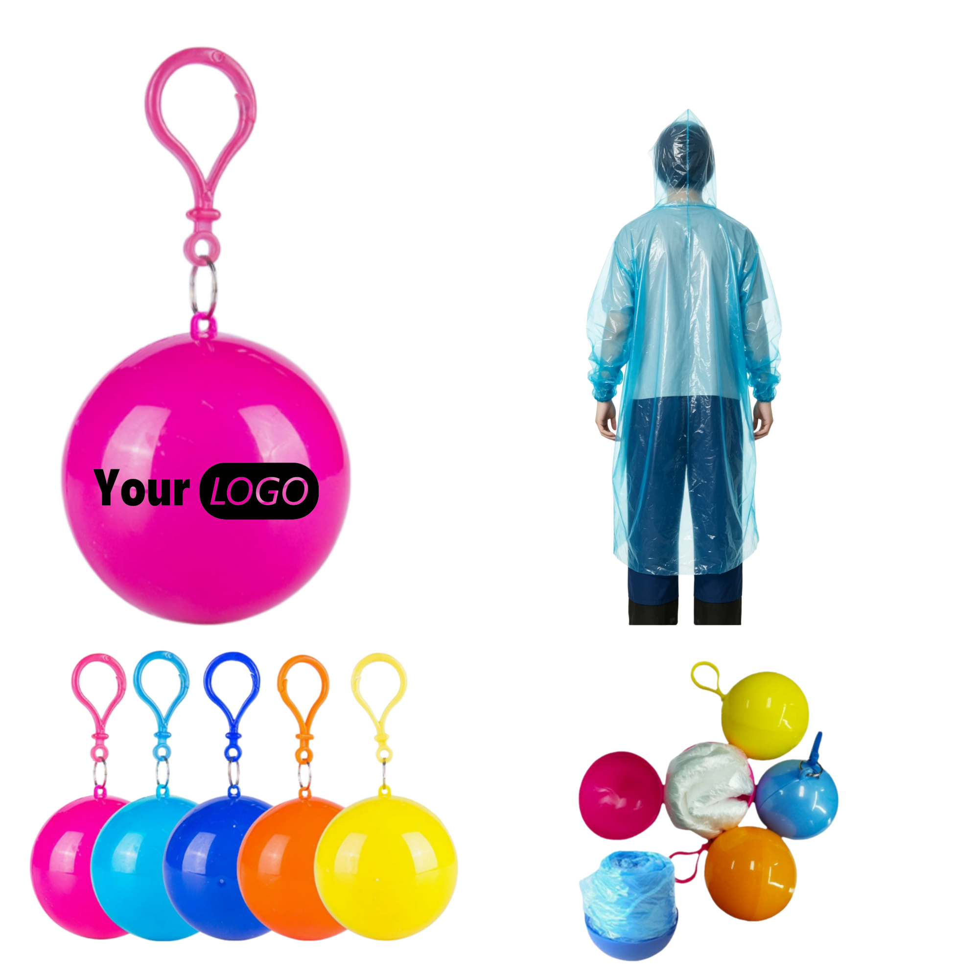 Portable Disposable Raincoat Ball 1