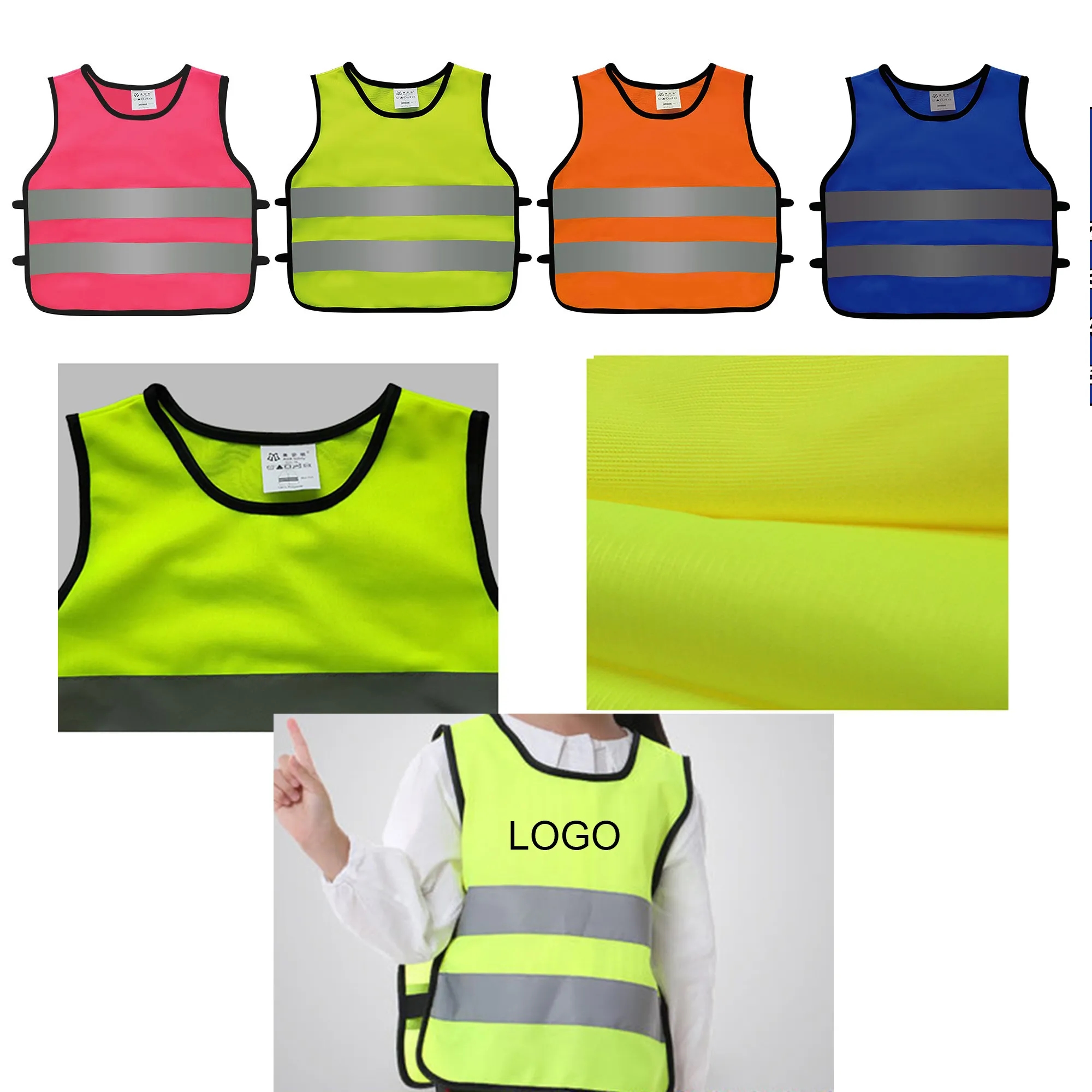 MOQ 50 Youth Safety Vests 13