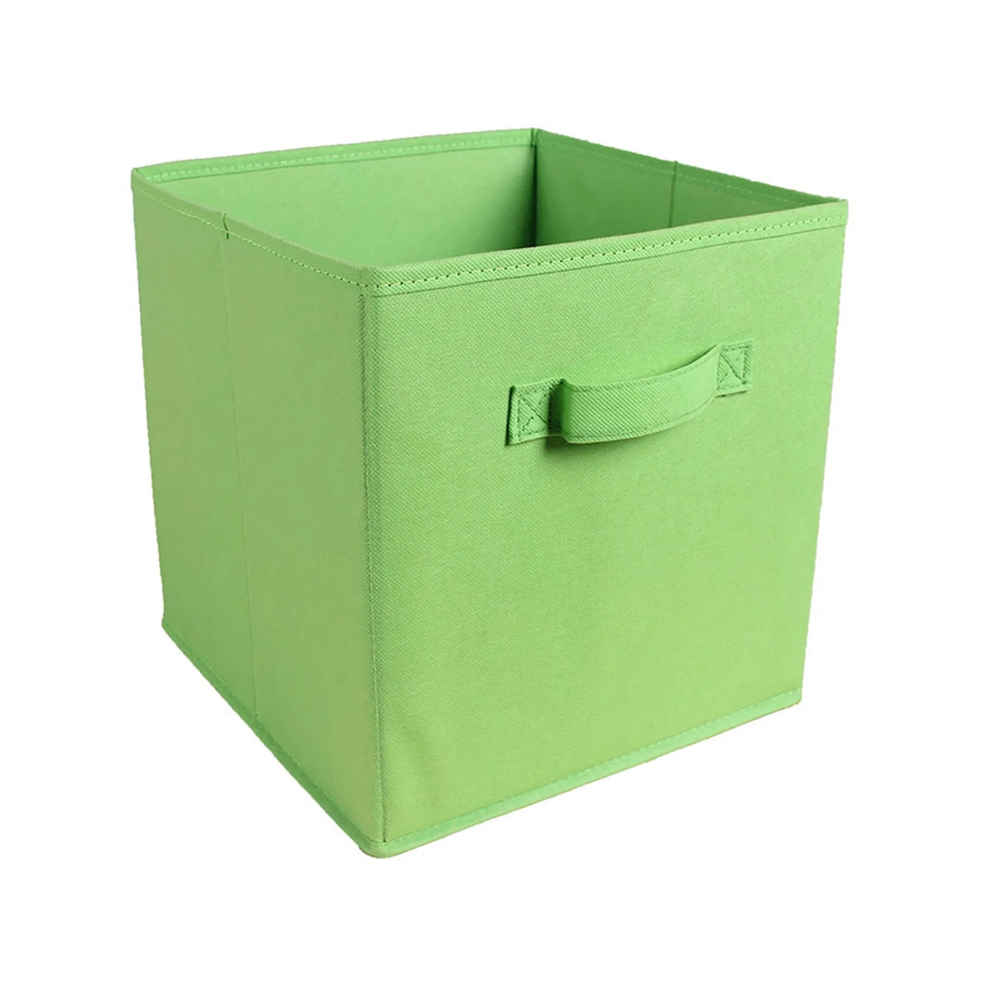 MOQ50 11" Square Non-Woven Folding Storage Box With Handle 39