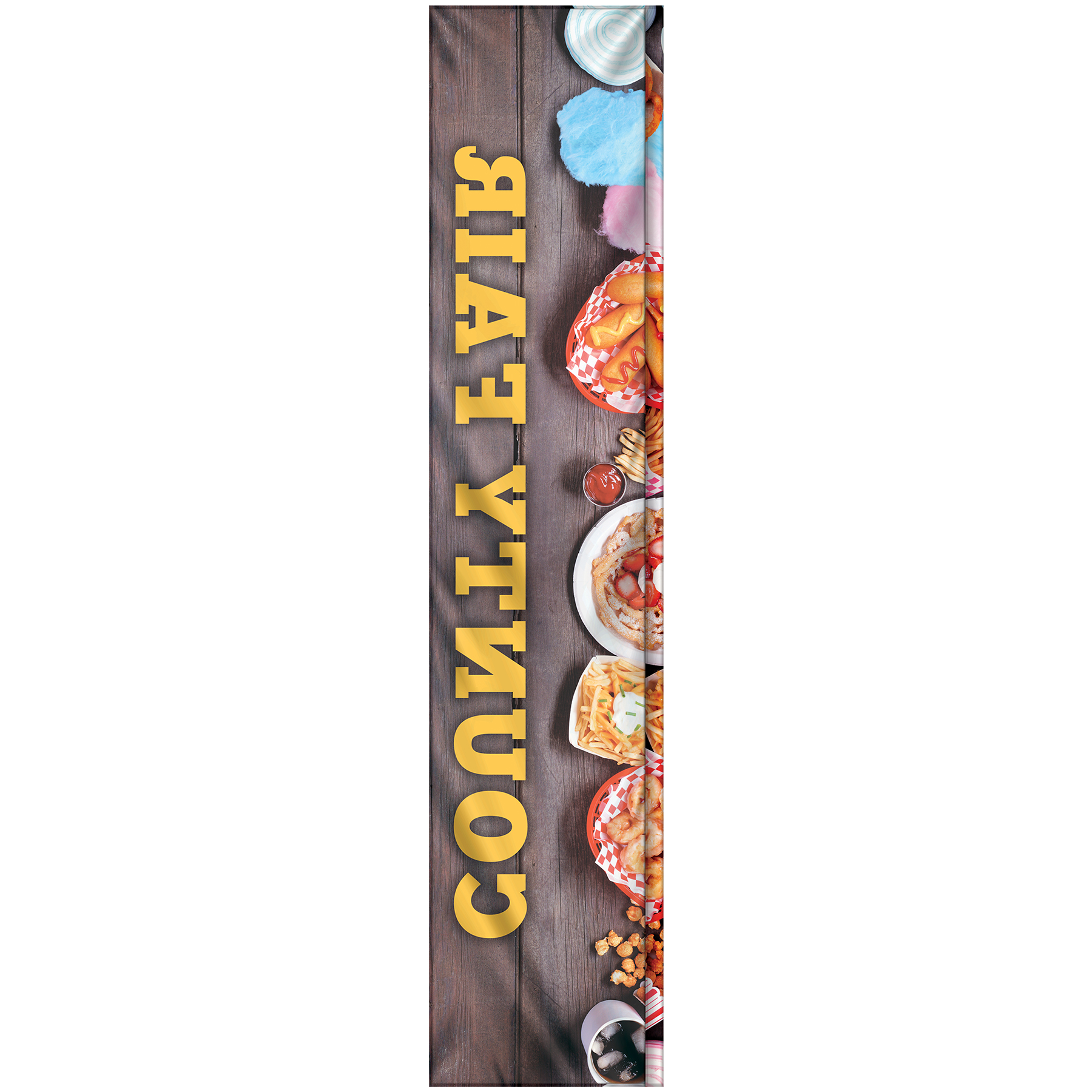 3' x 15' Custom Single Reverse Square Feather Flag 19