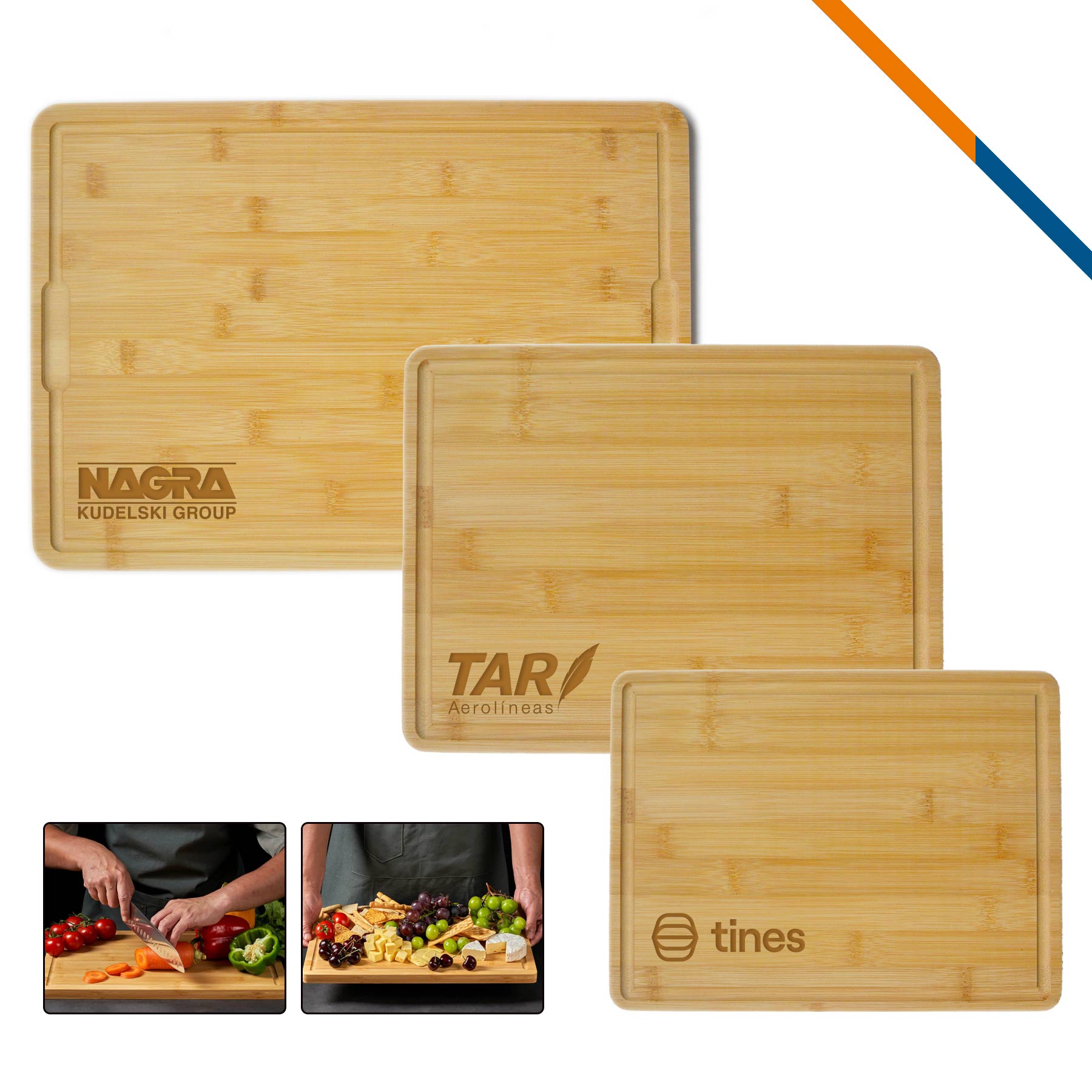 Mobley Bamboo Square Cutting Board