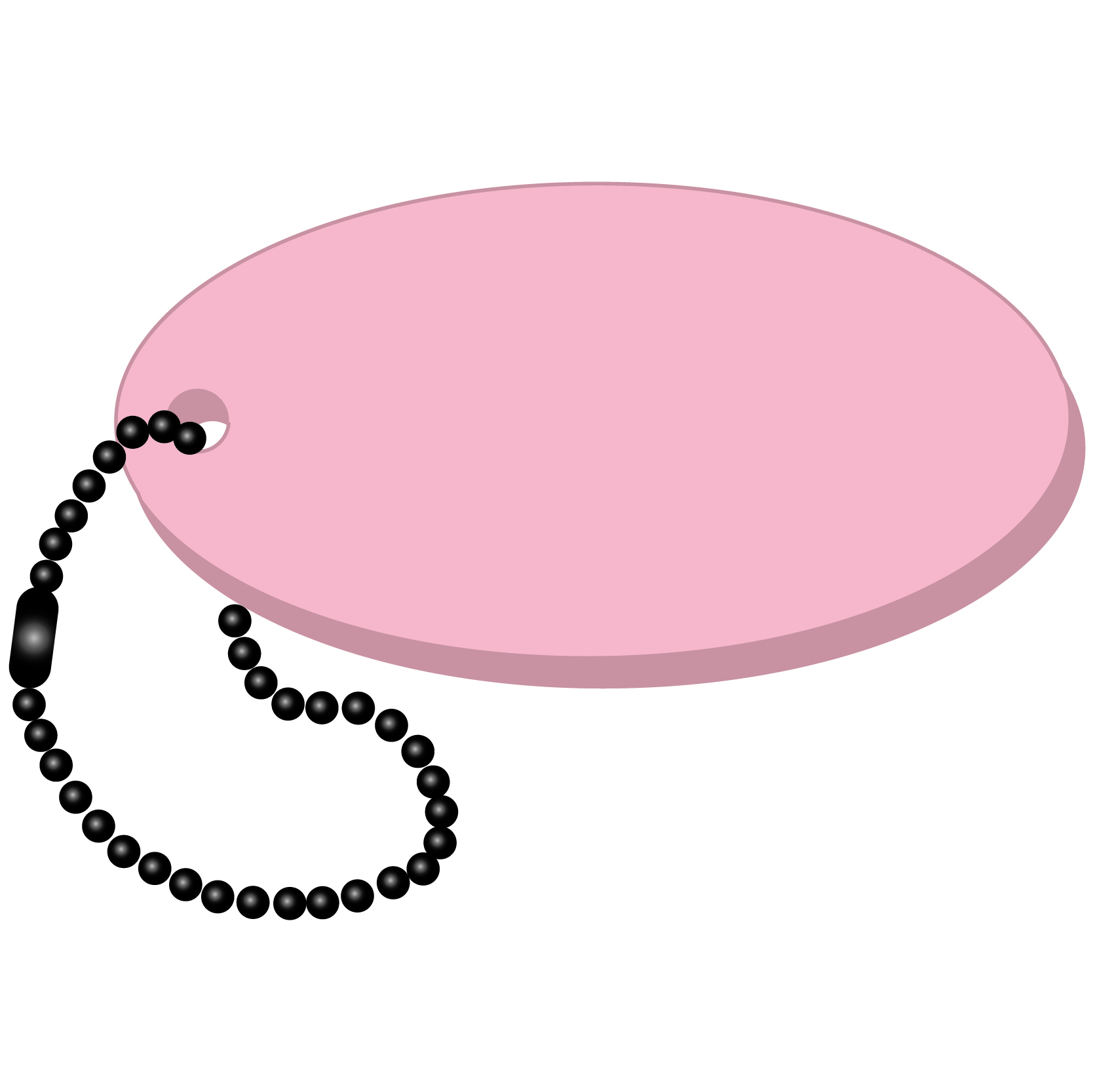 Oval Key Tag 28
