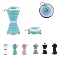 Collapsible portable water bottle