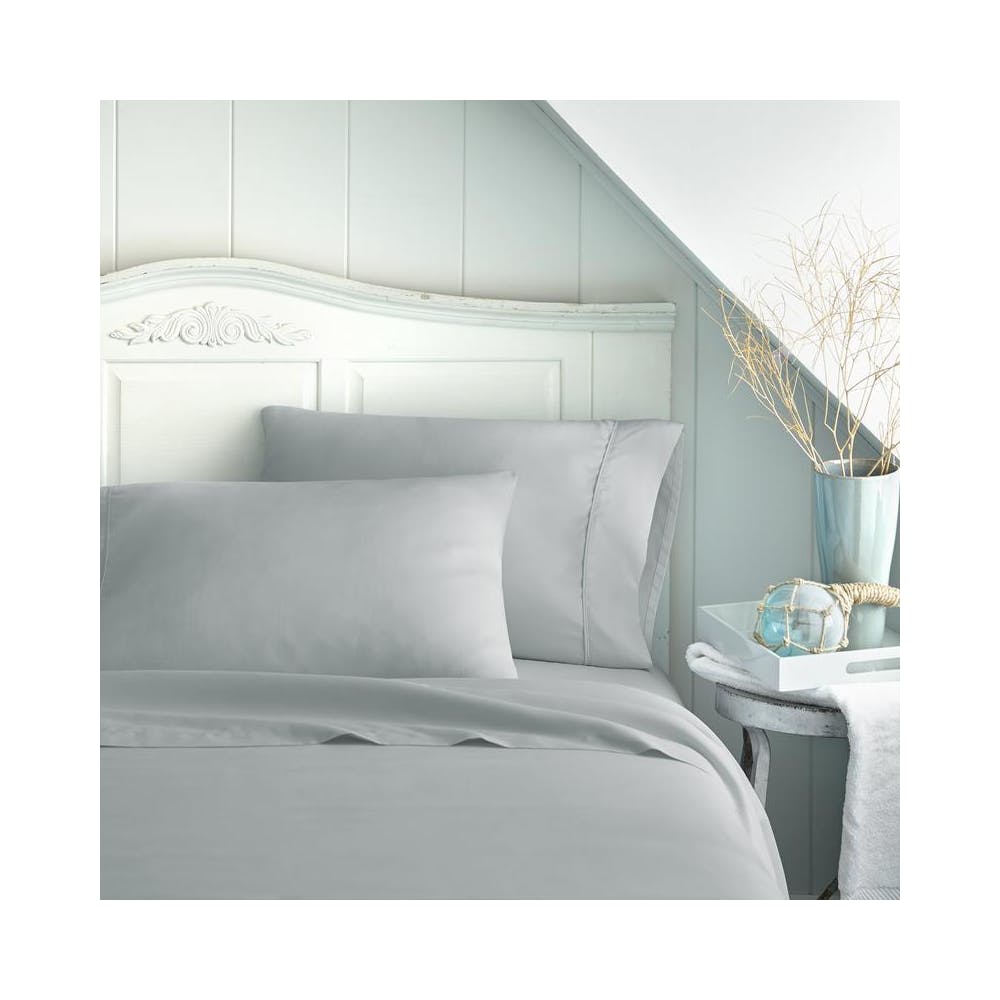 Double-Brushed Sheet Sets - Light Gray Full 4 Piece 3