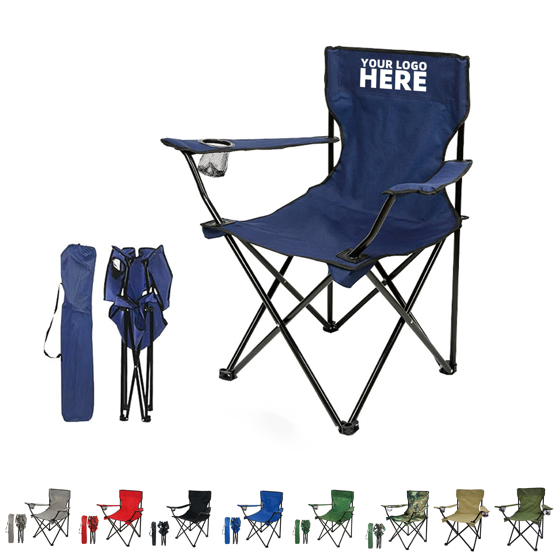 Outdoor Leisure Beach Camping Backrest Folding Armchairs