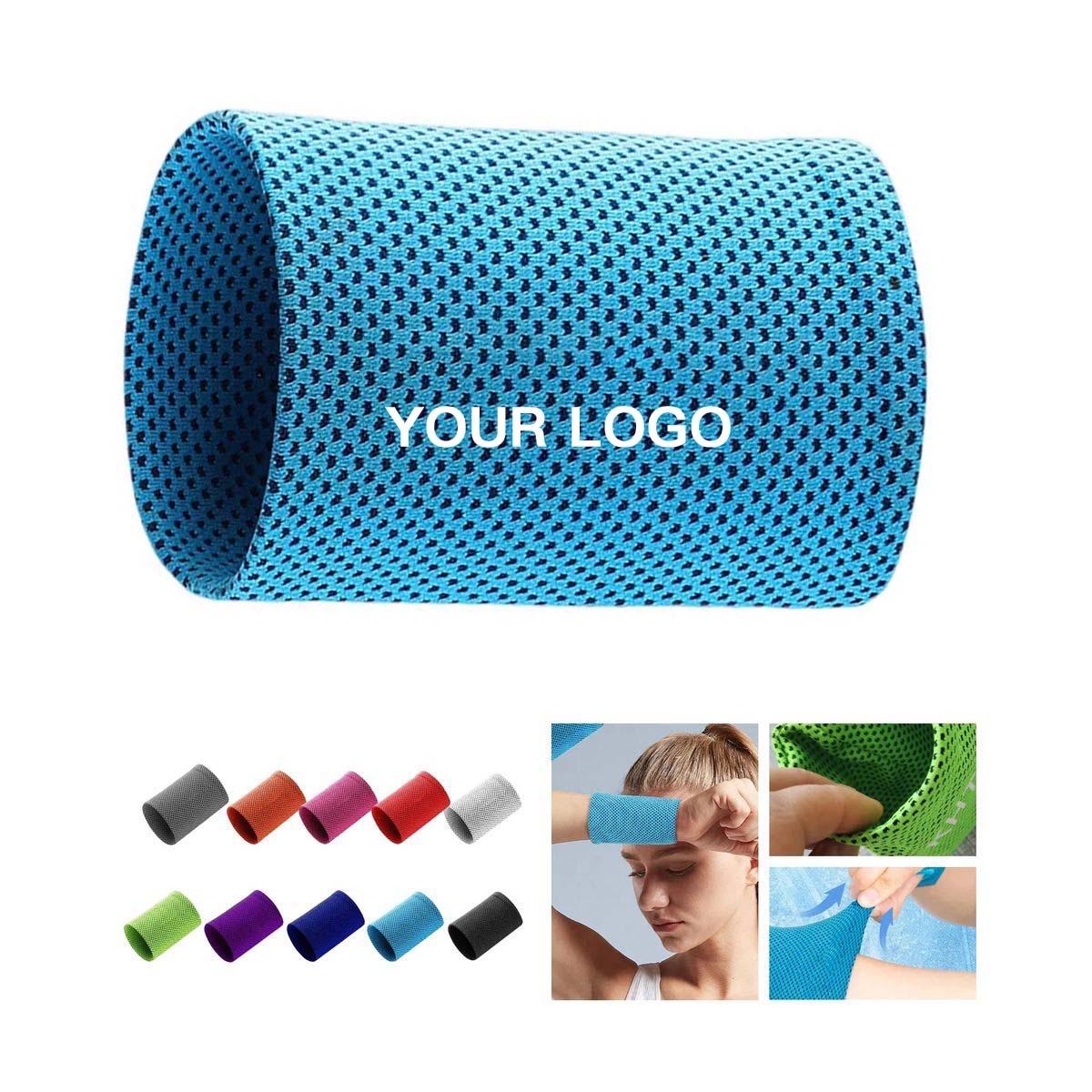 Durable Polyester Wristband for Fitness and Sports