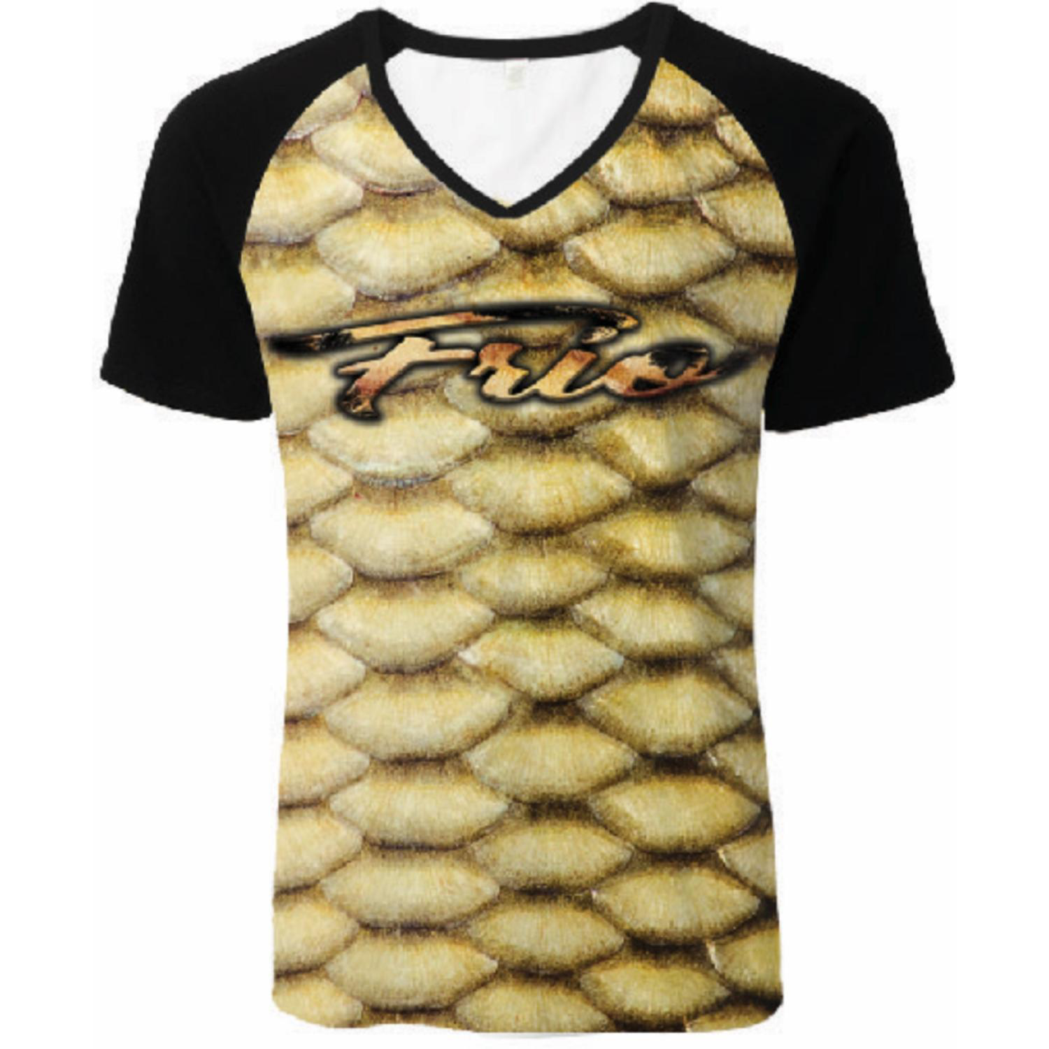 Cut & Sew Short Sleeve Sublimated V-Neck Raglan T-shirt